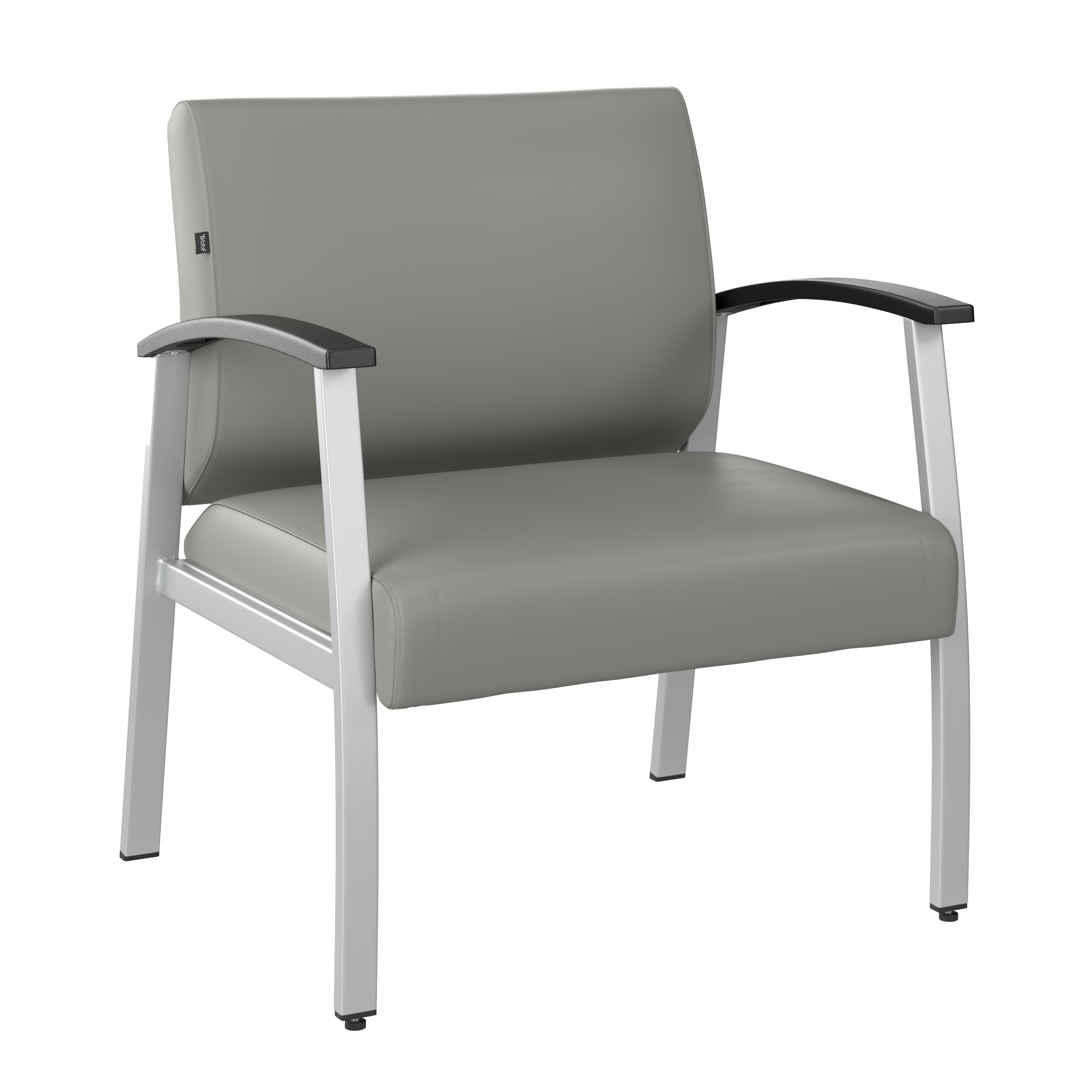 Shop Bush Business Furniture Arrive Bariatric Waiting Room Guest Chair with Arms 02 CH3902GVL-03 #color_light gray vinyl