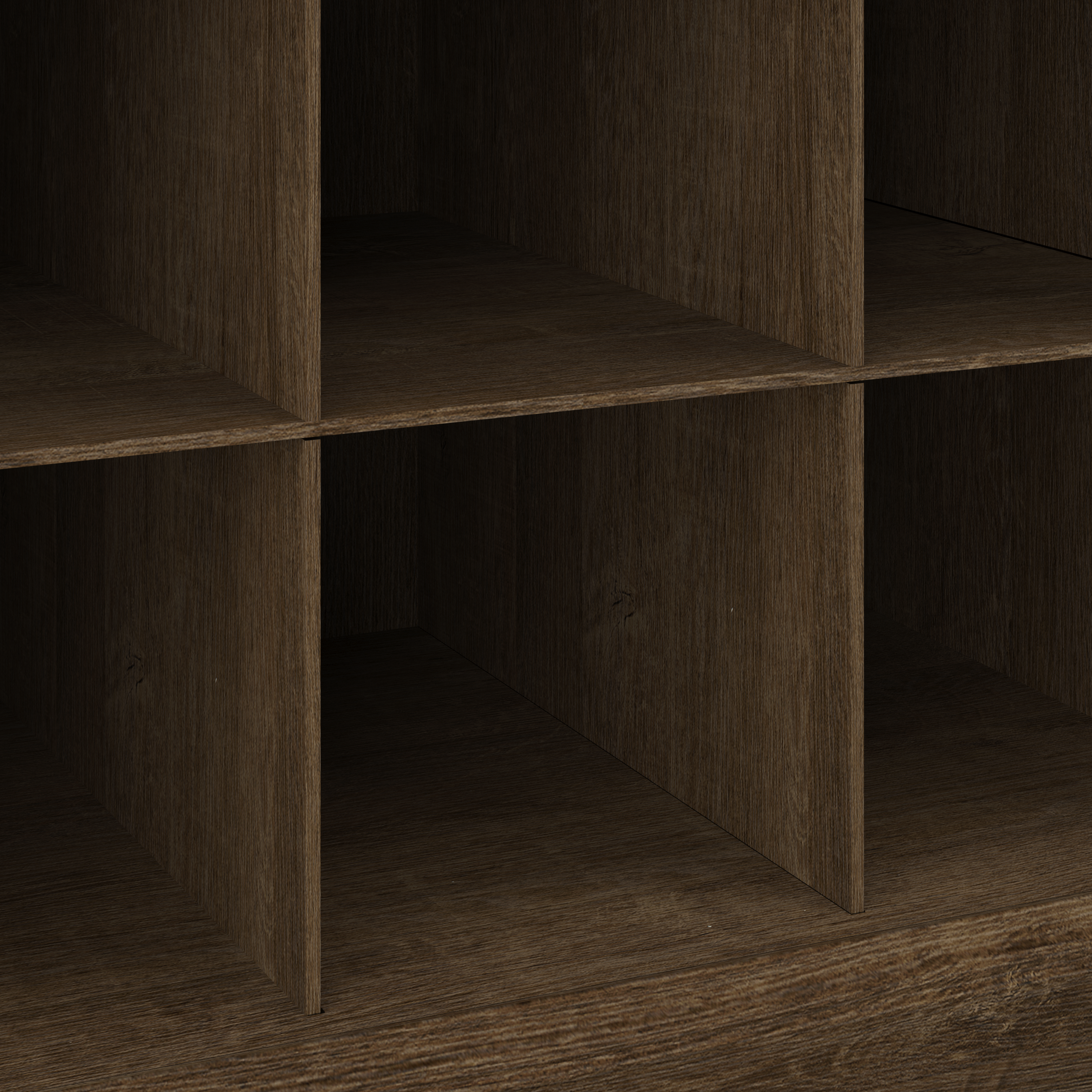 Shop Bush Furniture Woodland 24W Small Shoe Bench with Shelves 03 WDS224ABR-03 #color_ash brown