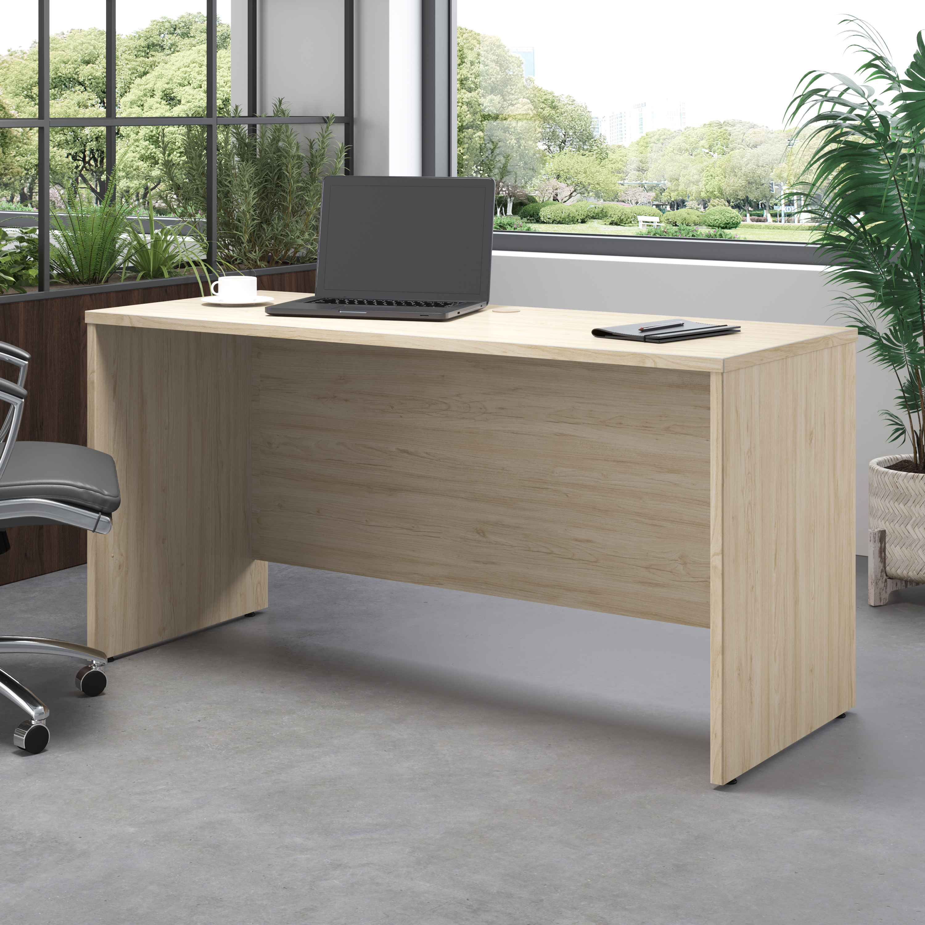 Shop Bush Business Furniture Studio C 60W x 24D Credenza Desk 01 SCD360NE #color_natural elm