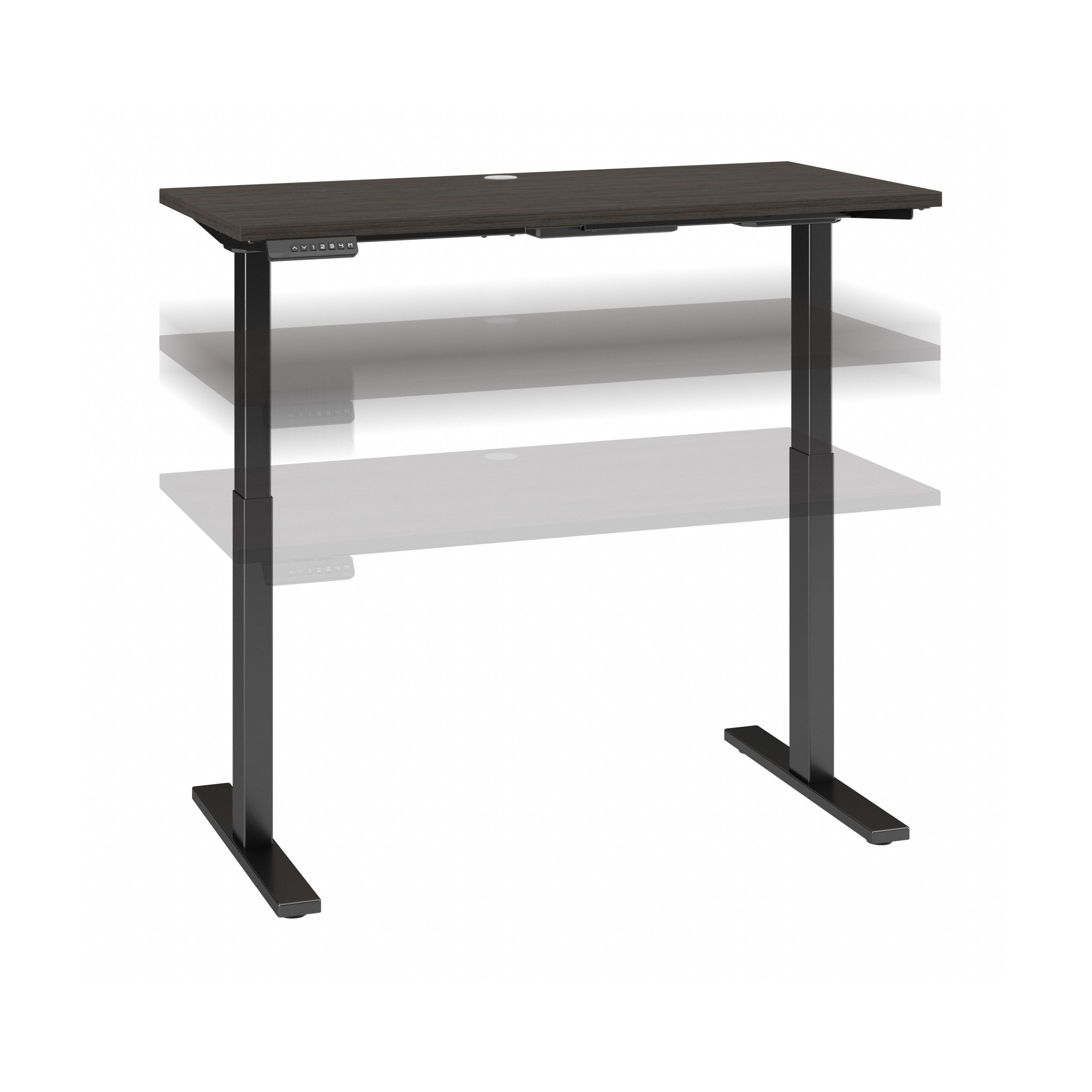 Shop Move 60 Series by Bush Business Furniture 48W x 24D Height Adjustable Standing Desk 02 M6S4824SGBK #color_storm gray/black powder coat