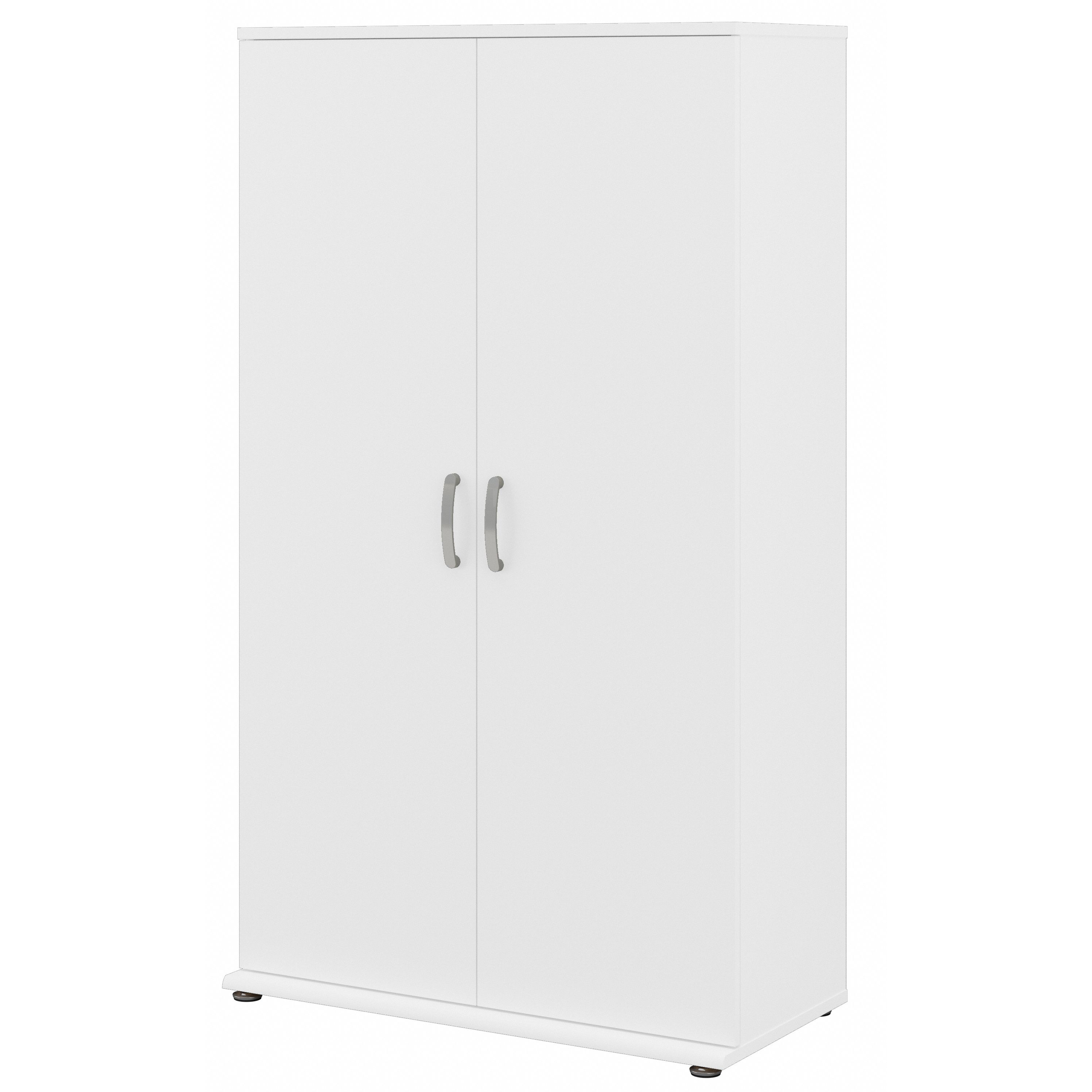 Shop Bush Business Furniture Universal Tall Clothing Storage Cabinet with Doors and Shelves 02 CLS136WH-Z #color_white