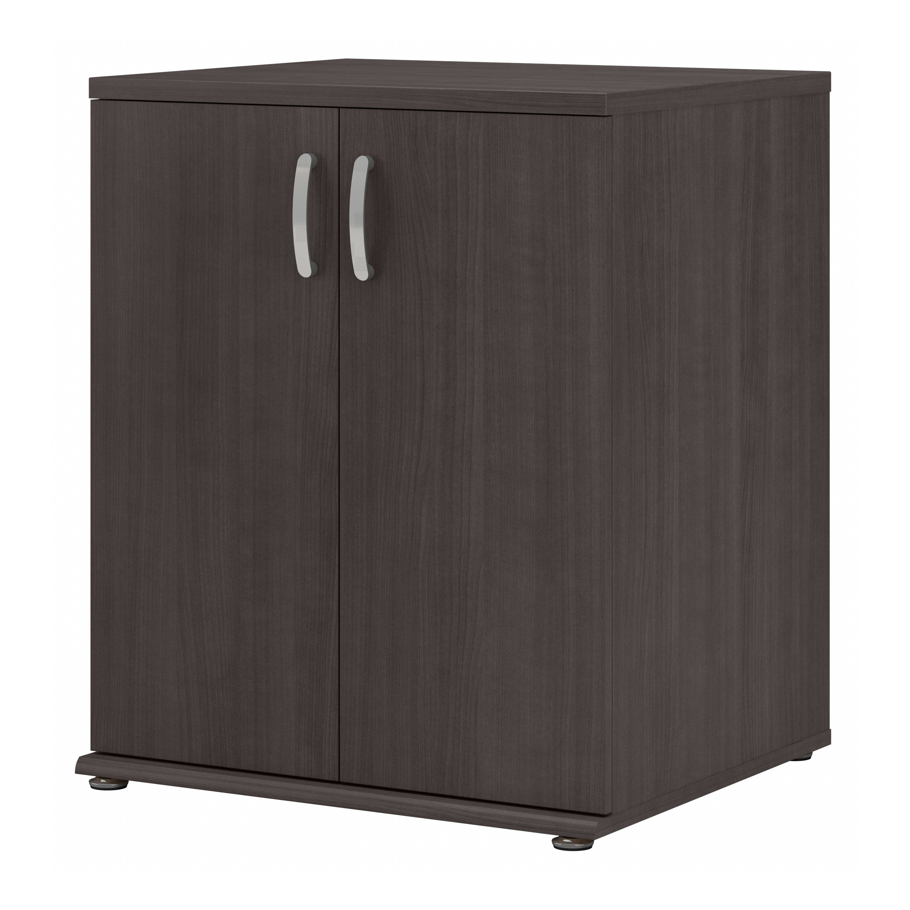 Shop Bush Business Furniture Universal Floor Storage Cabinet with Doors and Shelves 02 UNS128SG #color_storm gray