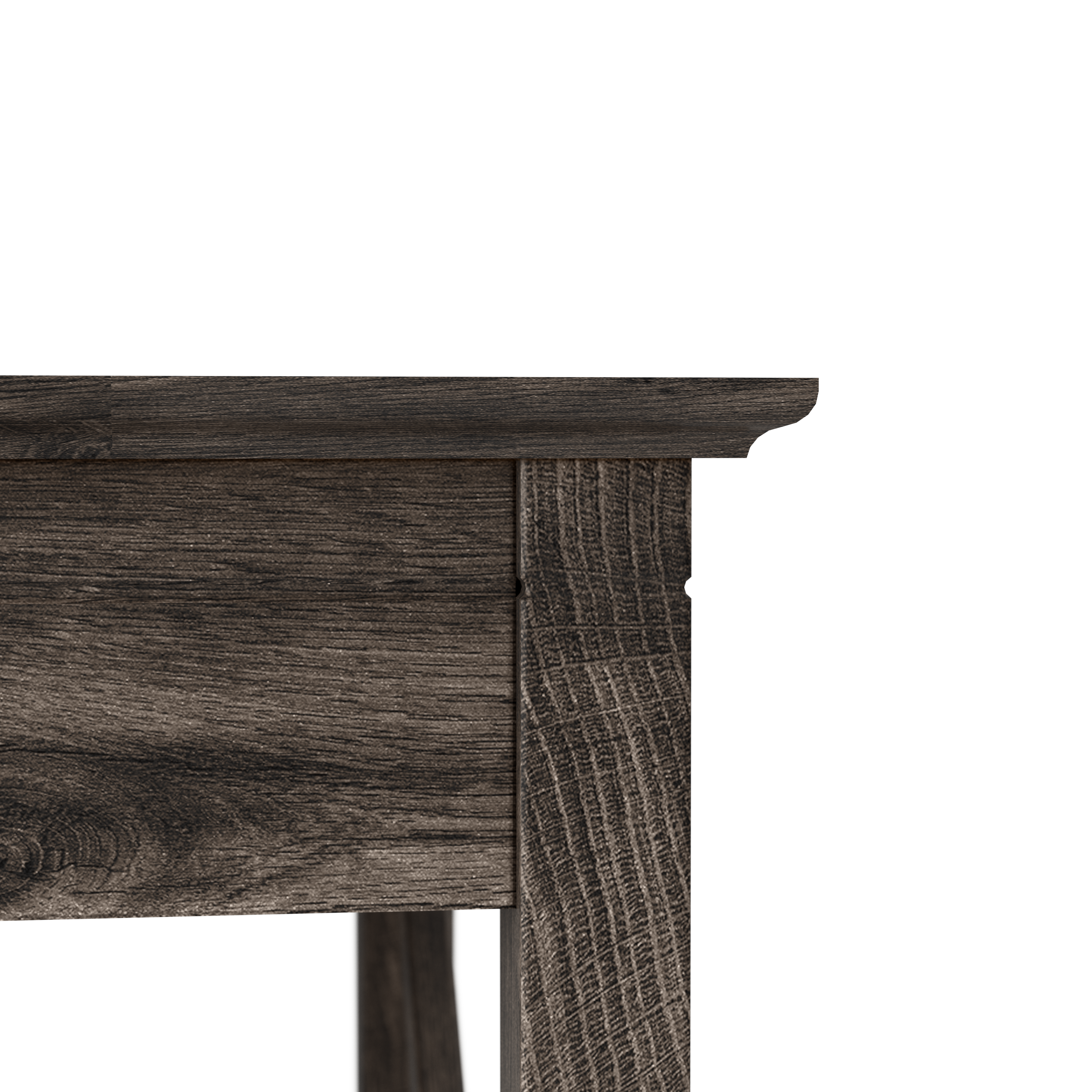 Shop Bush Furniture Key West Console Table with Drawers and Shelves 05 KWT248GH-03 #color_dark gray hickory