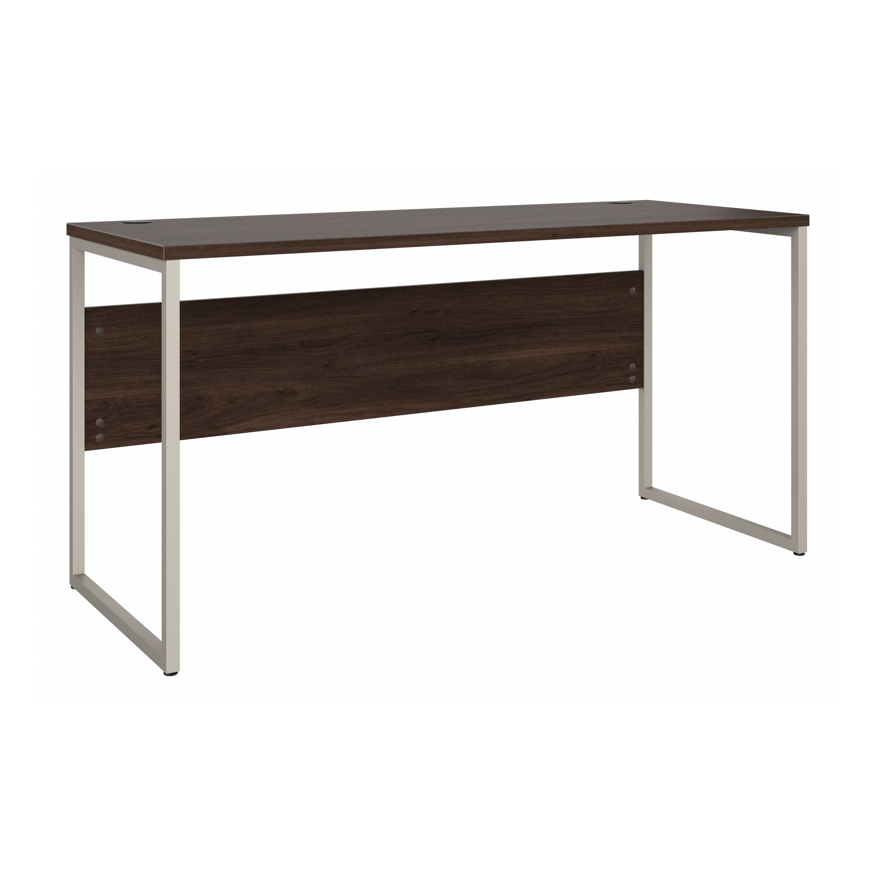 Shop Bush Business Furniture Hybrid 60W x 24D Computer Table Desk with Metal Legs 02 HYD260BW #color_black walnut