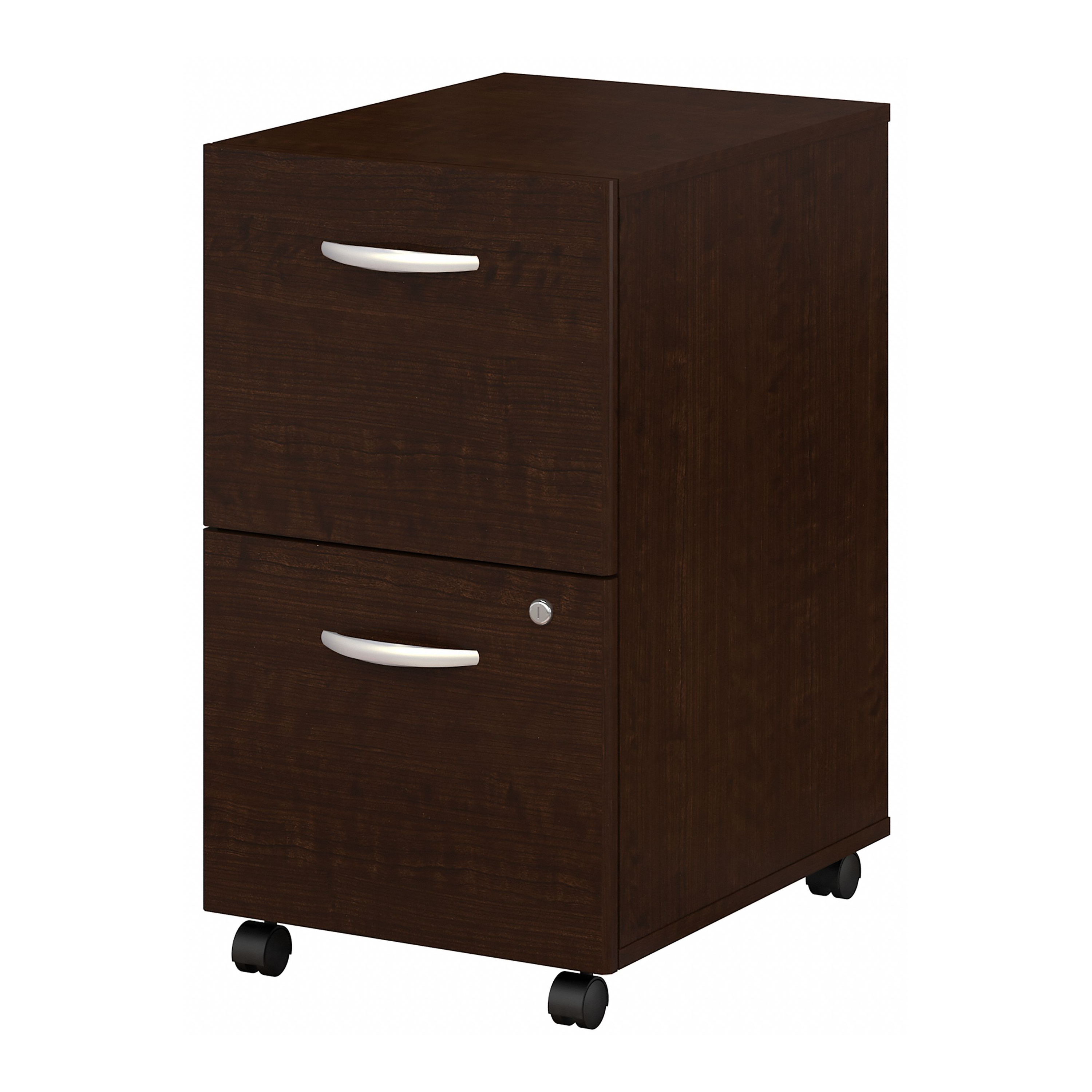 Shop Bush Business Furniture Series C 2 Drawer Mobile File Cabinet - Assembled 02 WC12952SU #color_mocha cherry