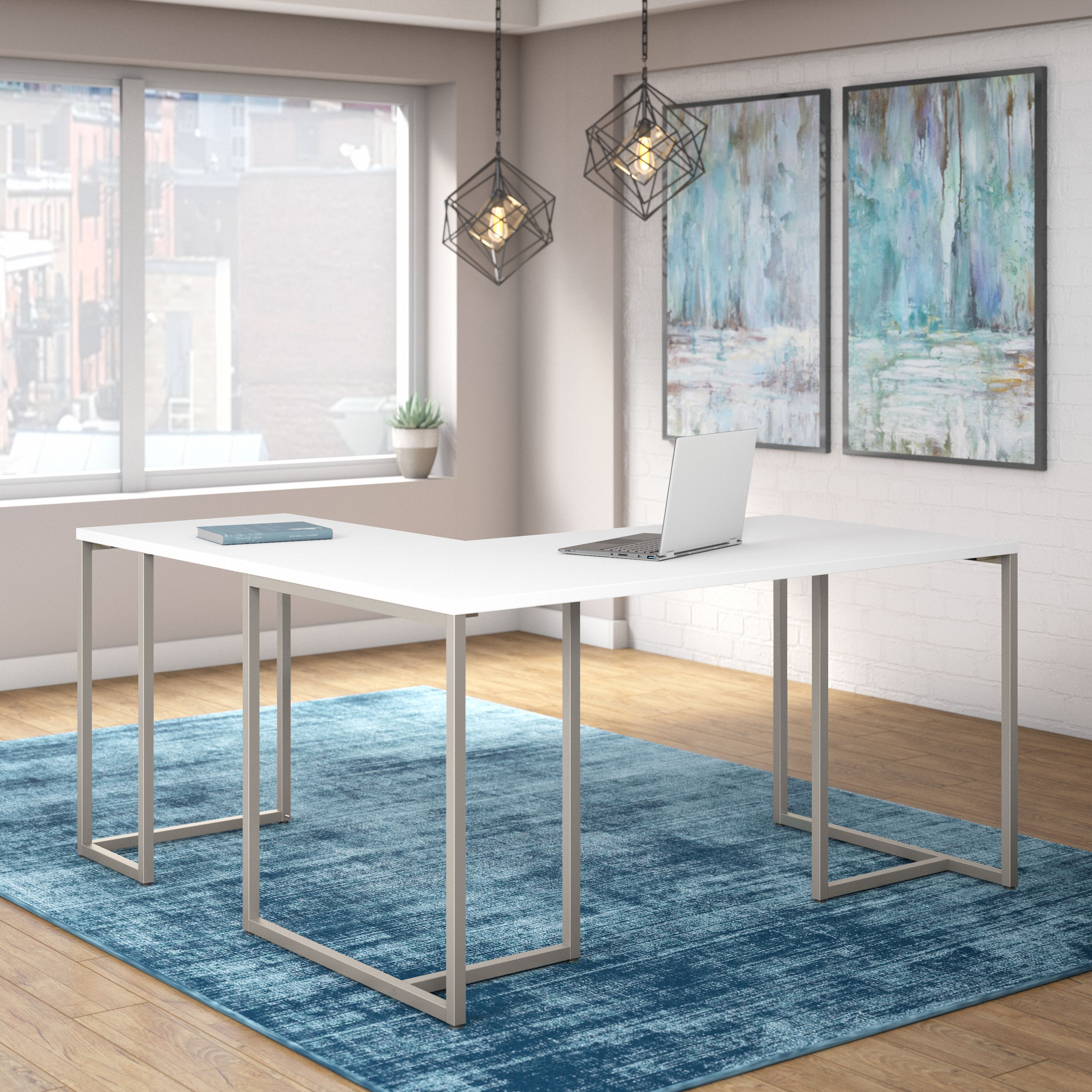 Shop Bush Business Furniture Method 60W L Shaped Desk with 30W Return 01 MTH004WH #color_white