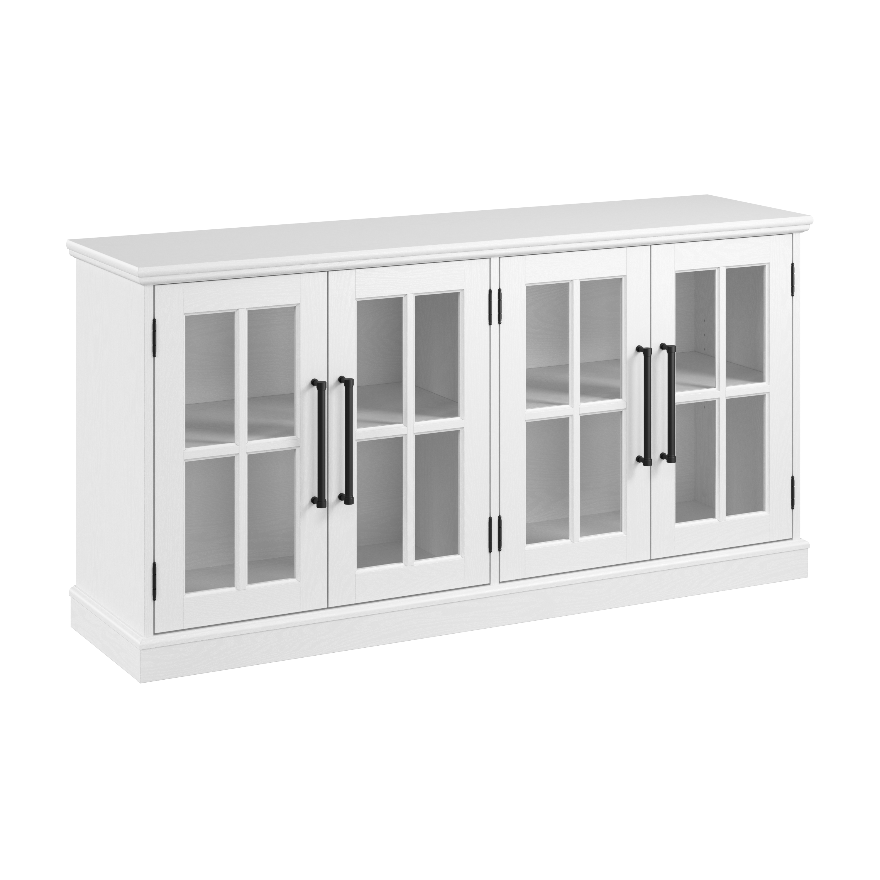 Shop Bush Furniture Westbrook 60W Sideboard Cabinet 02 WBV160WAS-03 #color_white ash