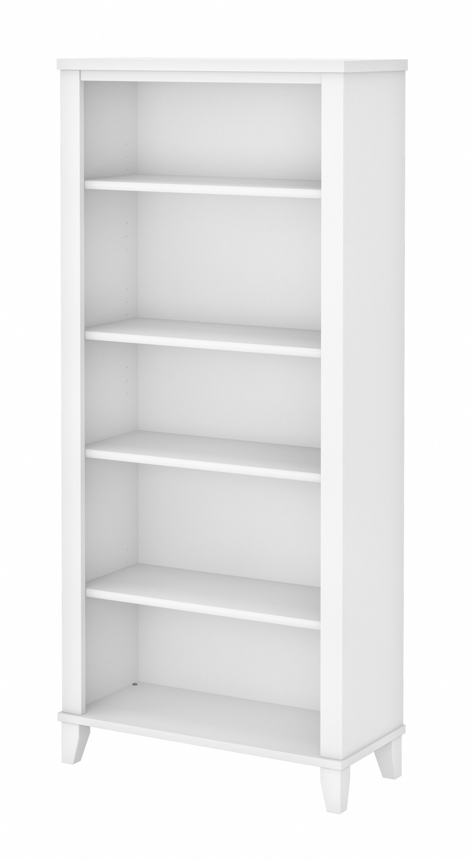 Shop Bush Furniture Somerset Tall 5 Shelf Bookcase 02 WC81965 #color_white