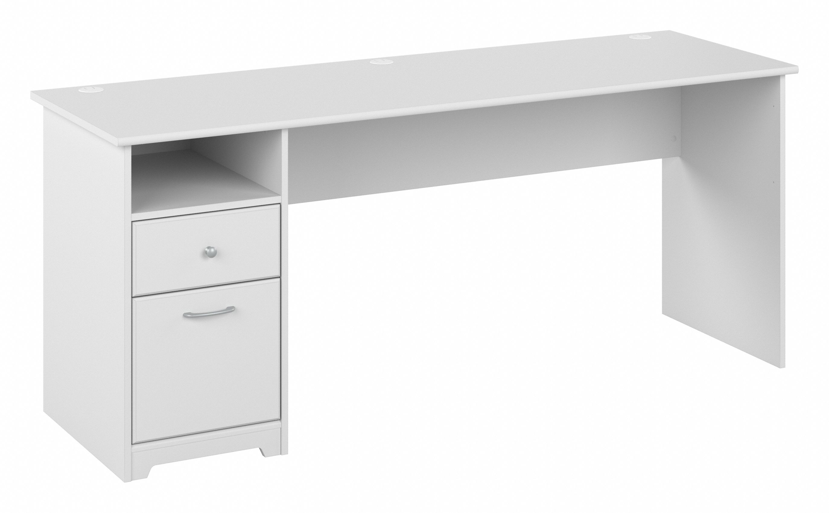 Shop Bush Furniture Cabot 72W Computer Desk with Drawers 02 WC31972 #color_white
