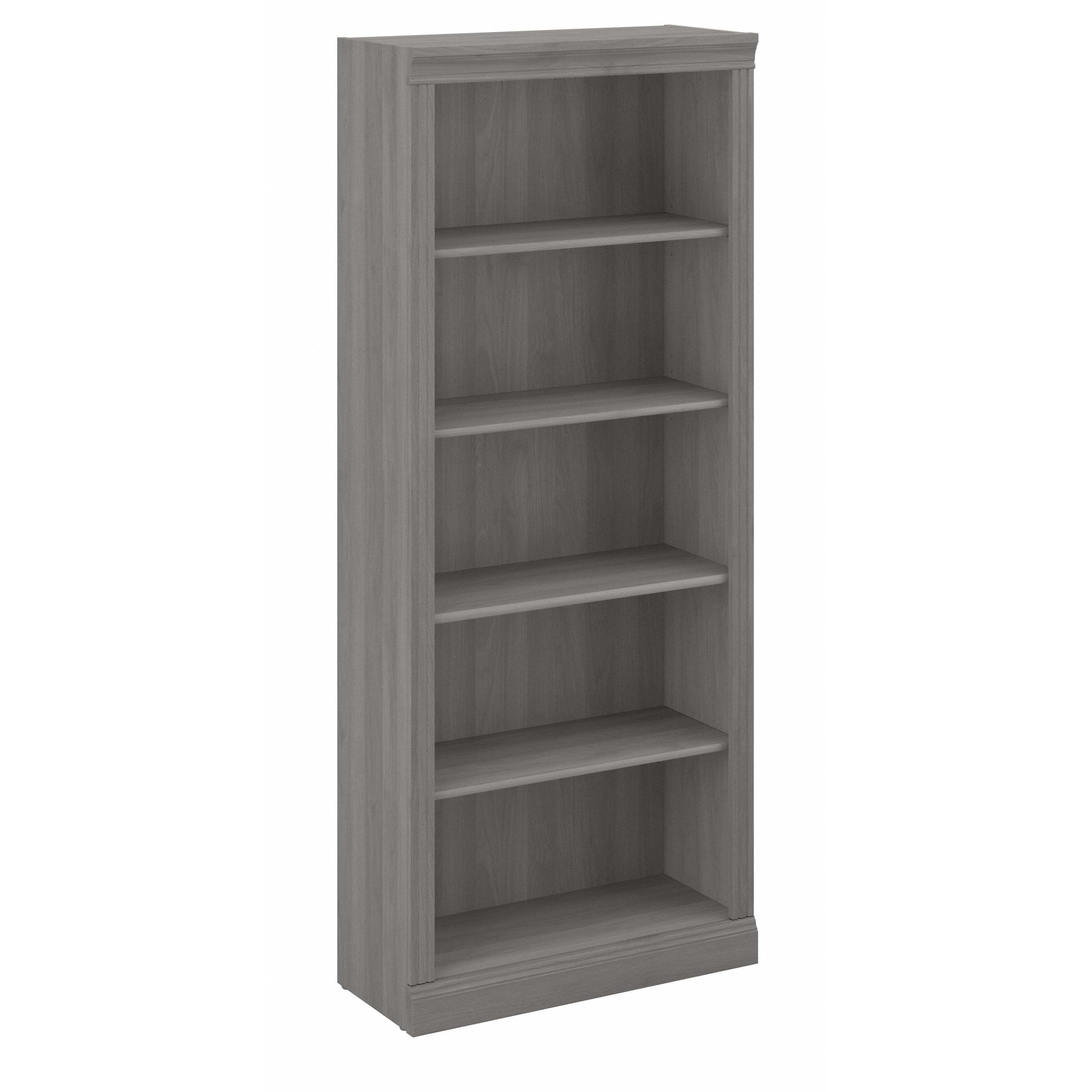 Shop Bush Furniture Saratoga Tall 5 Shelf Bookcase 02 W1655C-03 #color_modern gray