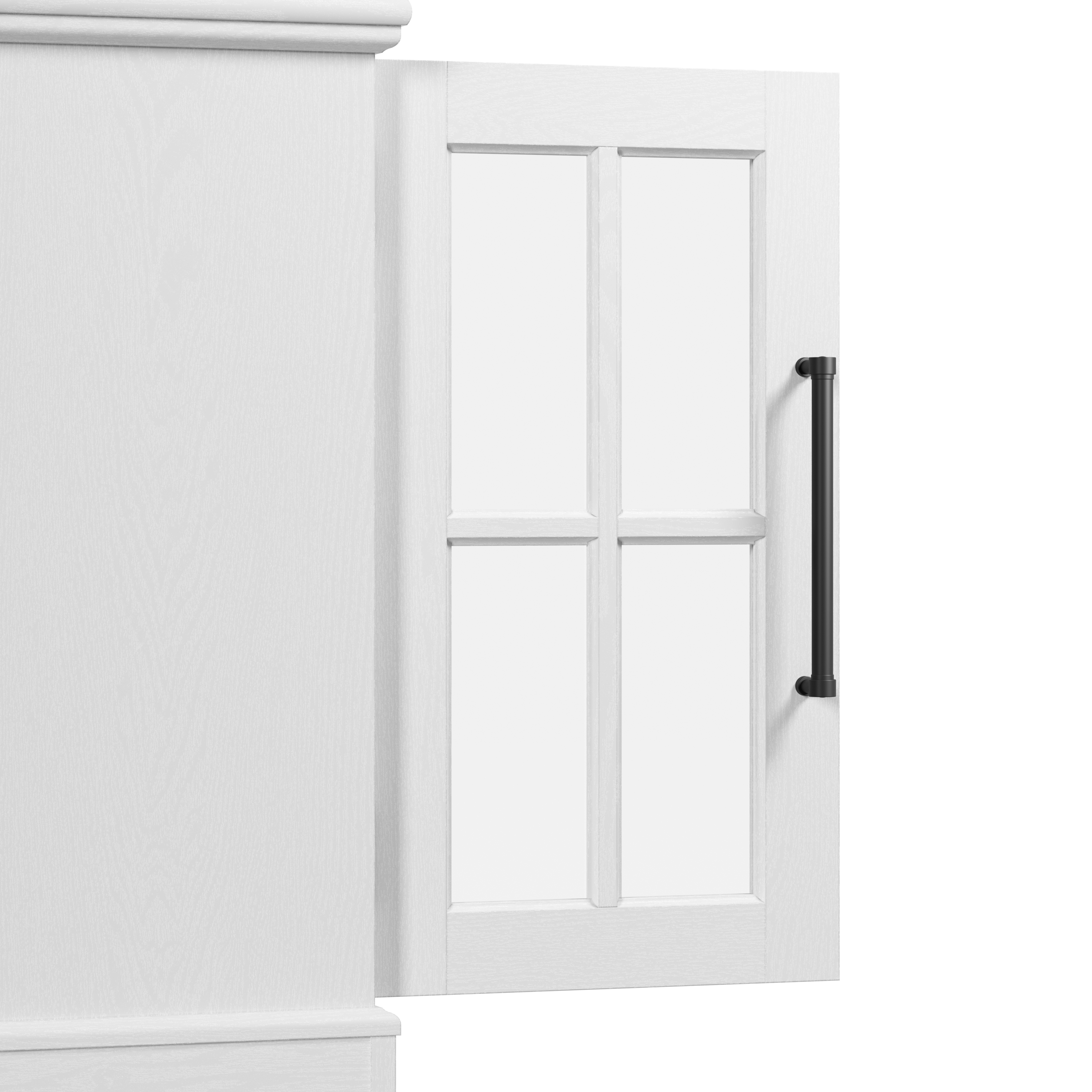 Shop Bush Furniture Westbrook 46W Sideboard Cabinet 03 WBV146WAS-03 #color_white ash