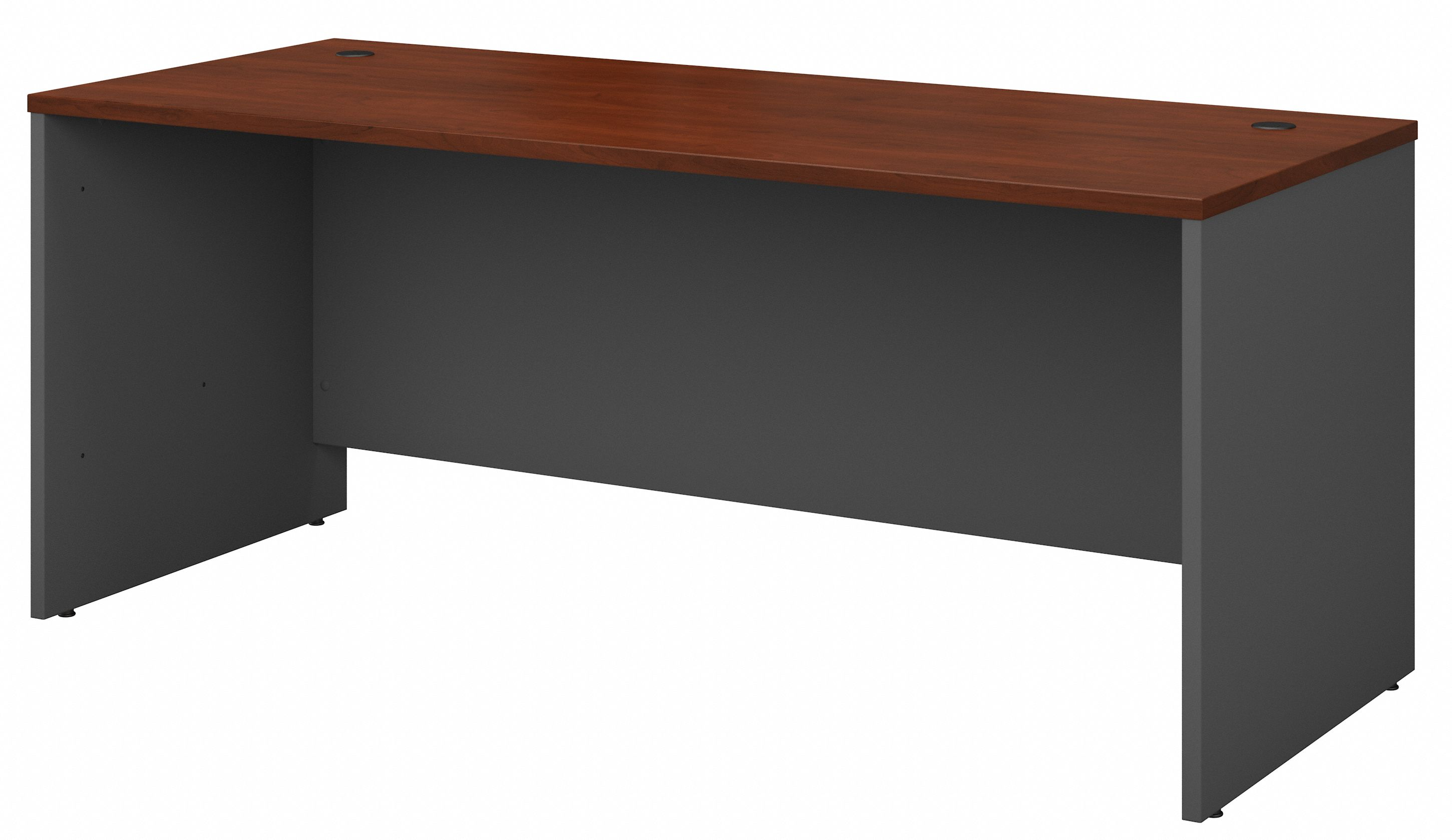 Shop Bush Business Furniture Series C 72W x 30D Office Desk 02 WC24436 #color_hansen cherry/graphite gray
