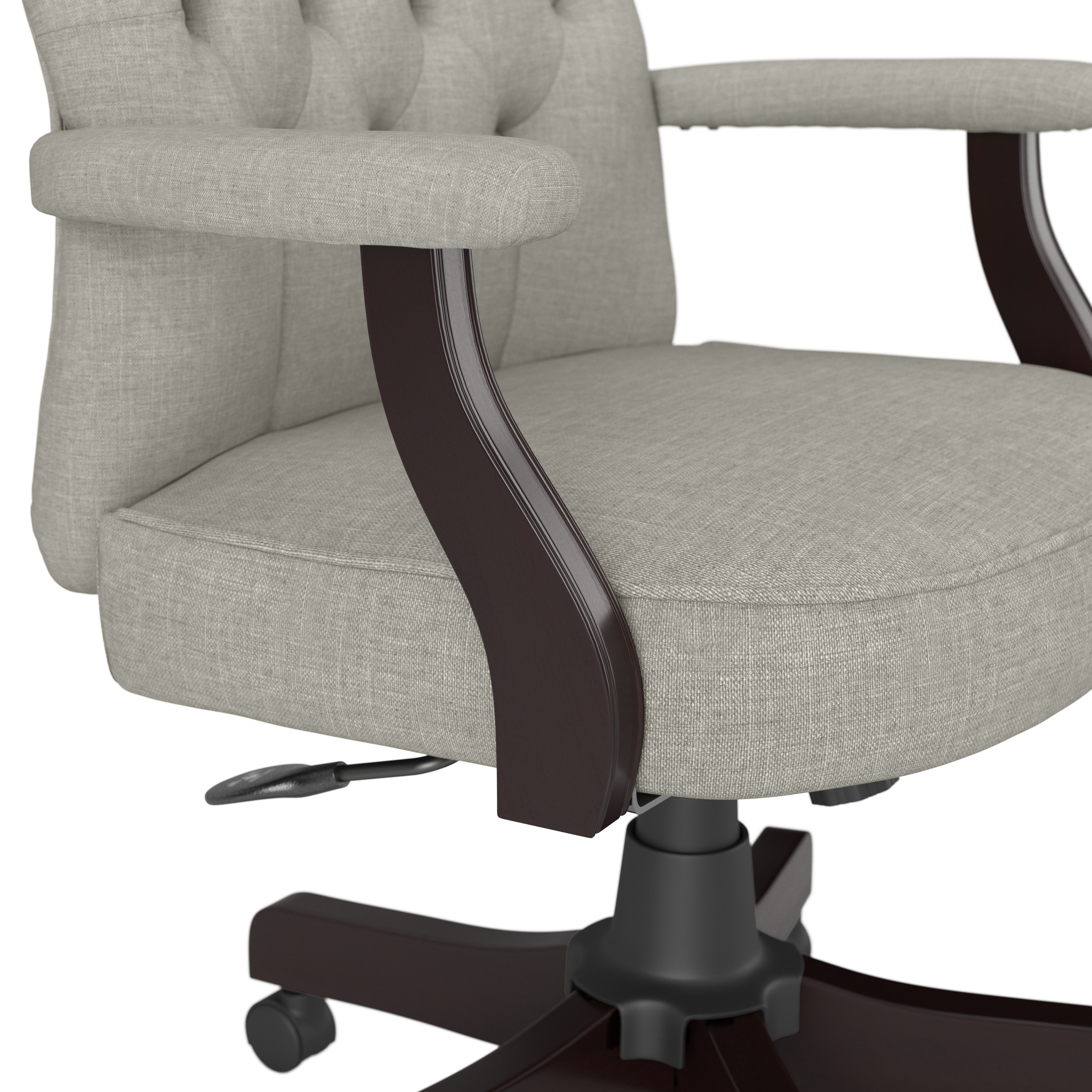 Shop Bush Business Furniture Arden Lane High Back Tufted Office Chair with Arms 04 CH2303LGF-03 #color_light gray