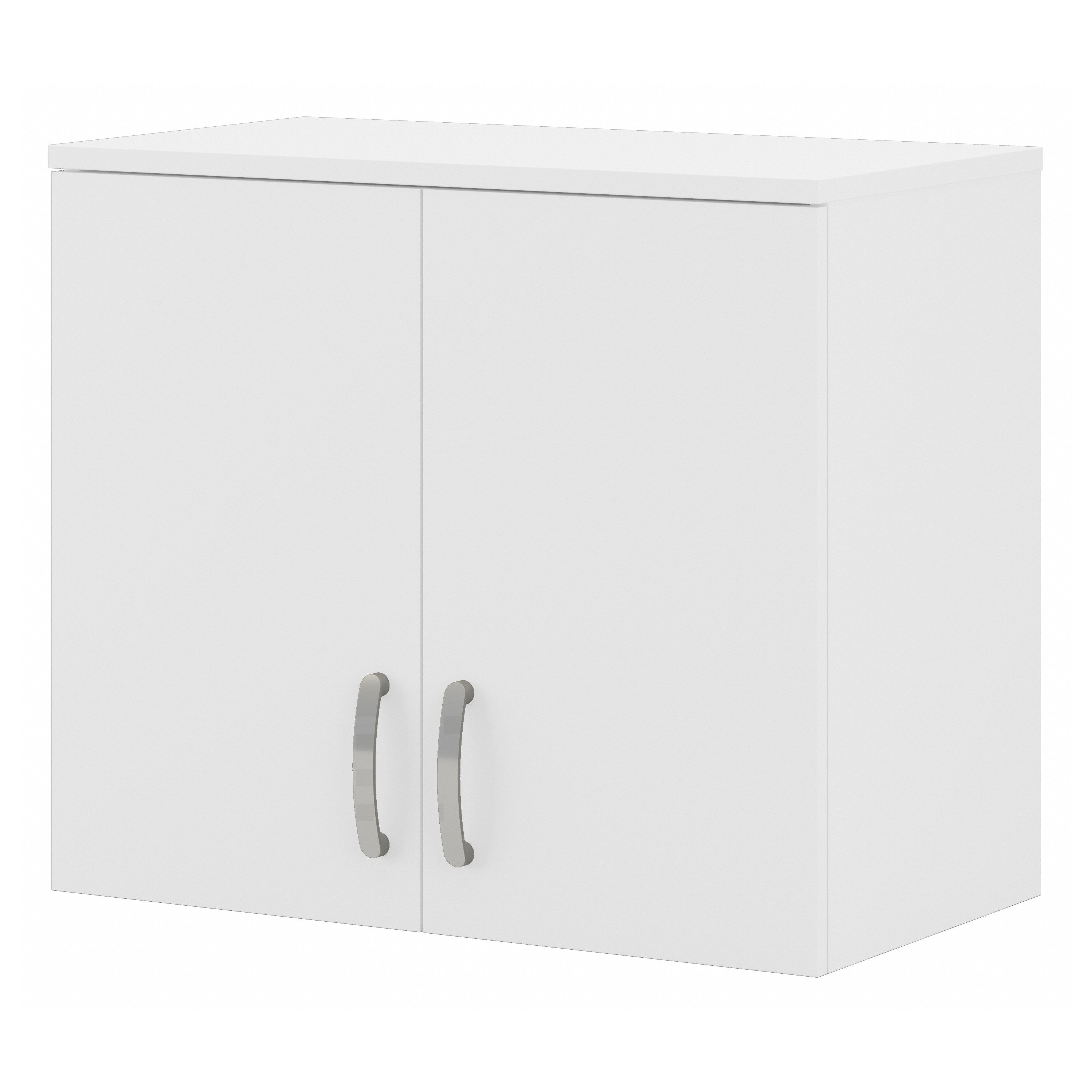 Shop Bush Business Furniture Universal Wall Cabinet with Doors and Shelves 02 UNS428WH #color_white