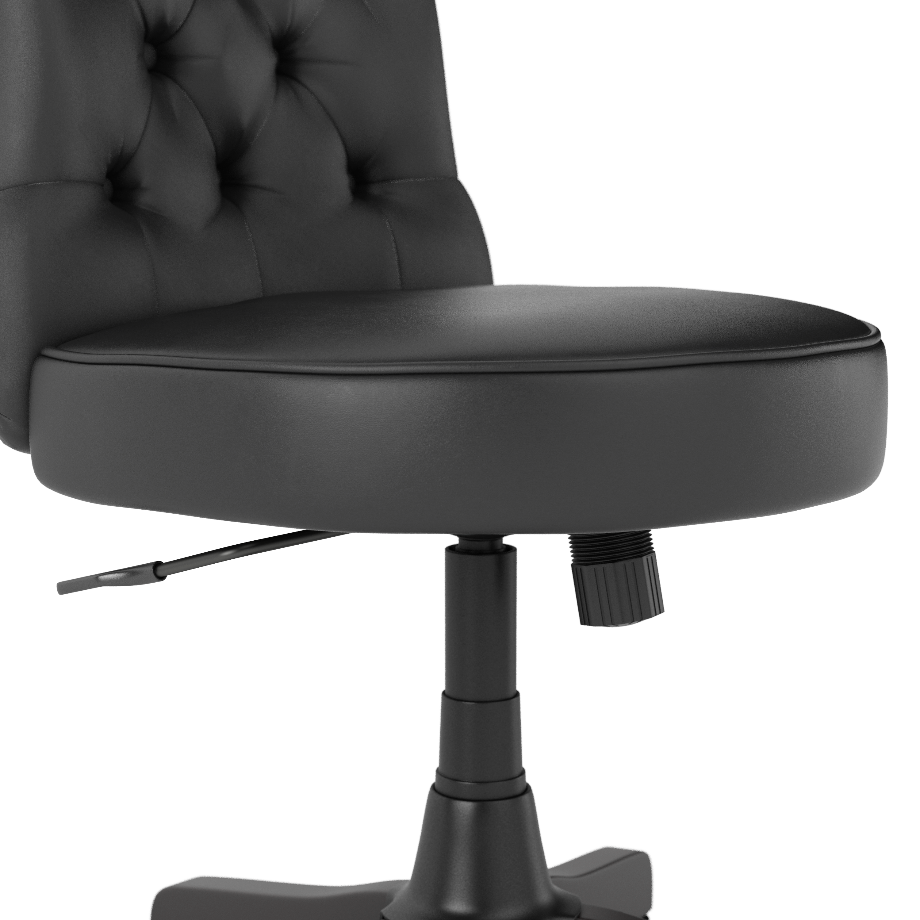 Shop Bush Business Furniture Arden Lane Mid Back Tufted Office Chair 04 CH2301BLL-03 #color_black leather
