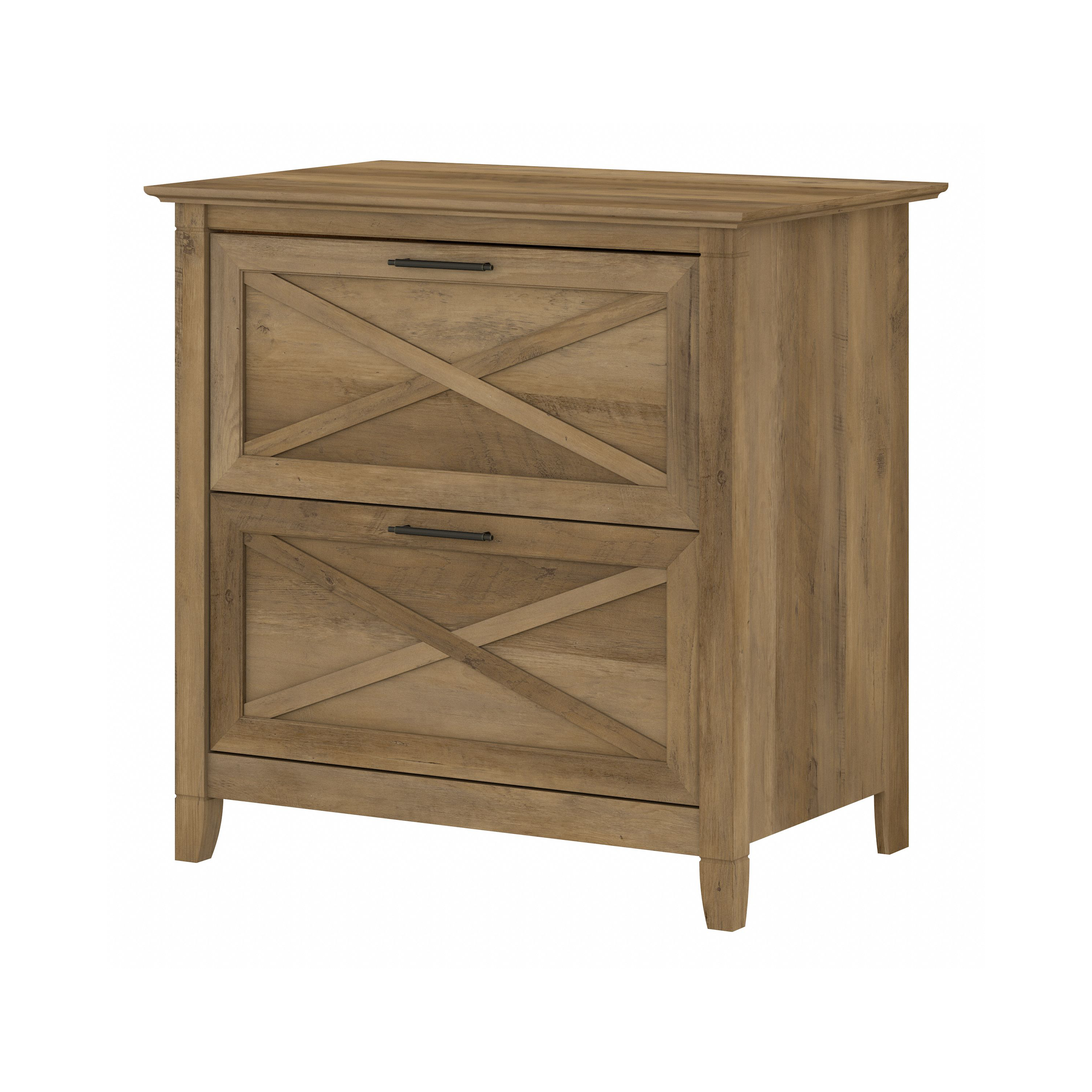 Shop Bush Furniture Key West 2 Drawer Lateral File Cabinet 02 KWF130RCP-03 #color_reclaimed pine