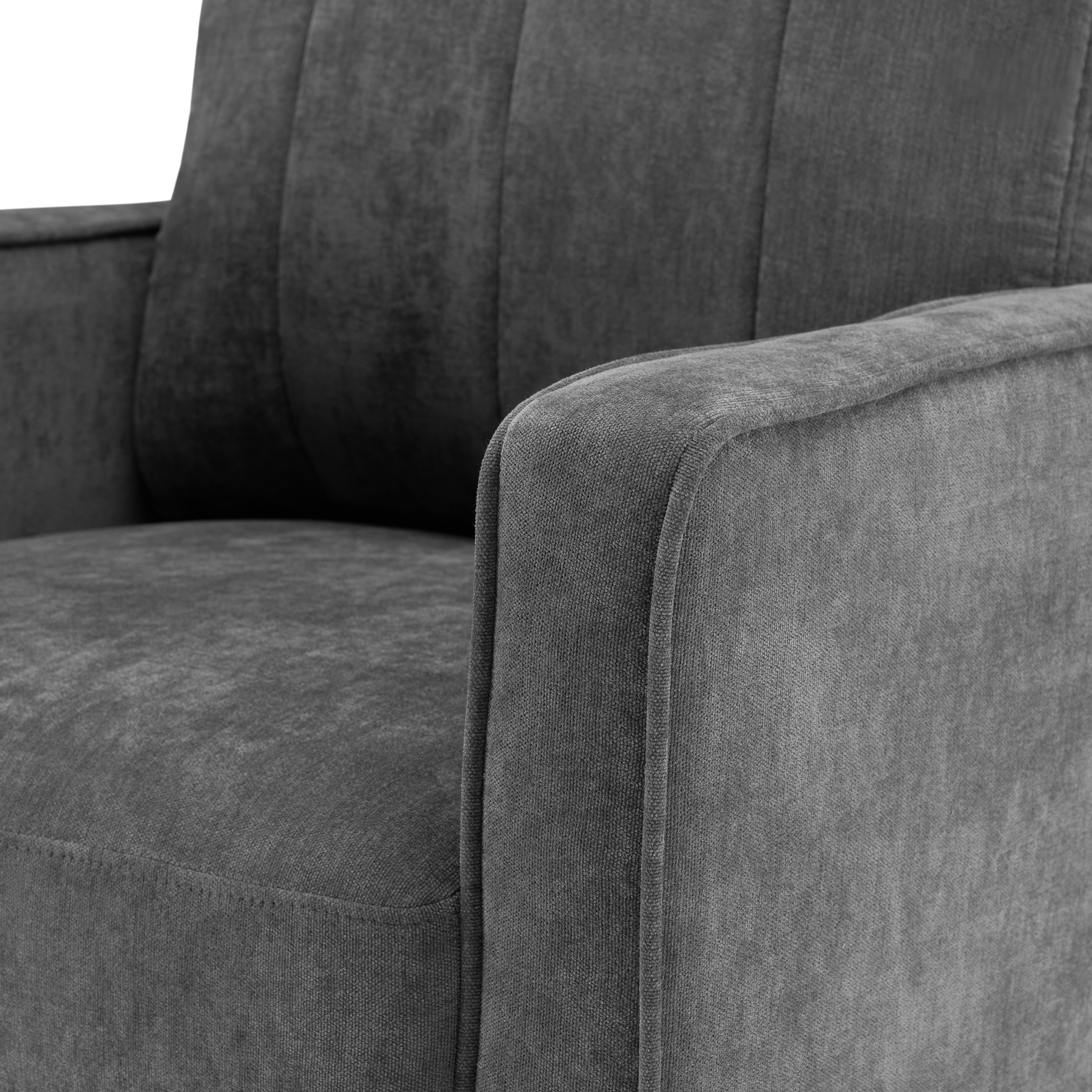 Shop Bush Home Max 77W Sofa MXJ177IGC-03 4 #color_iron gray chenille fabric