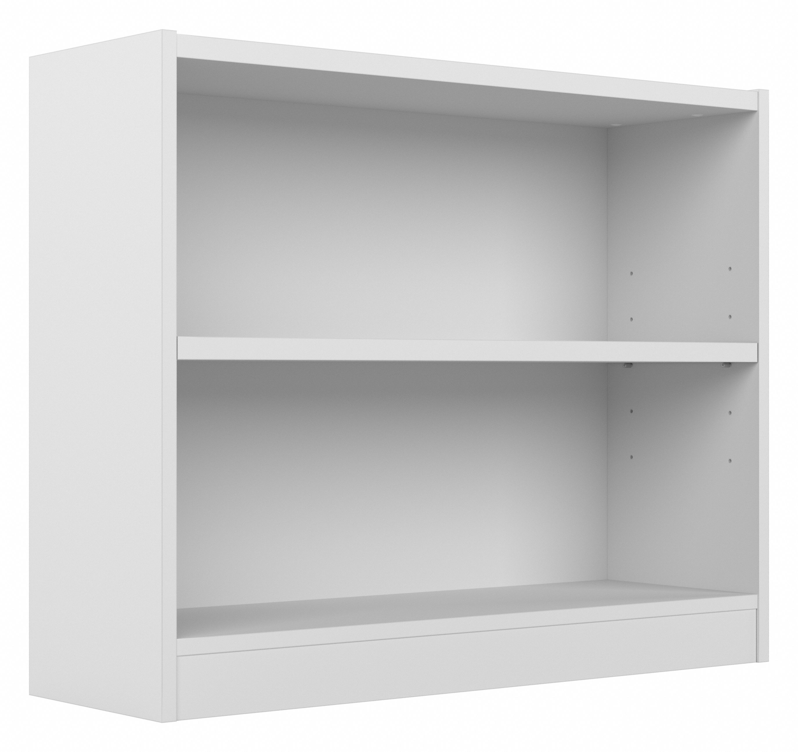 Shop Bush Furniture Universal Small 2 Shelf Bookcase 02 WL12413 #color_white