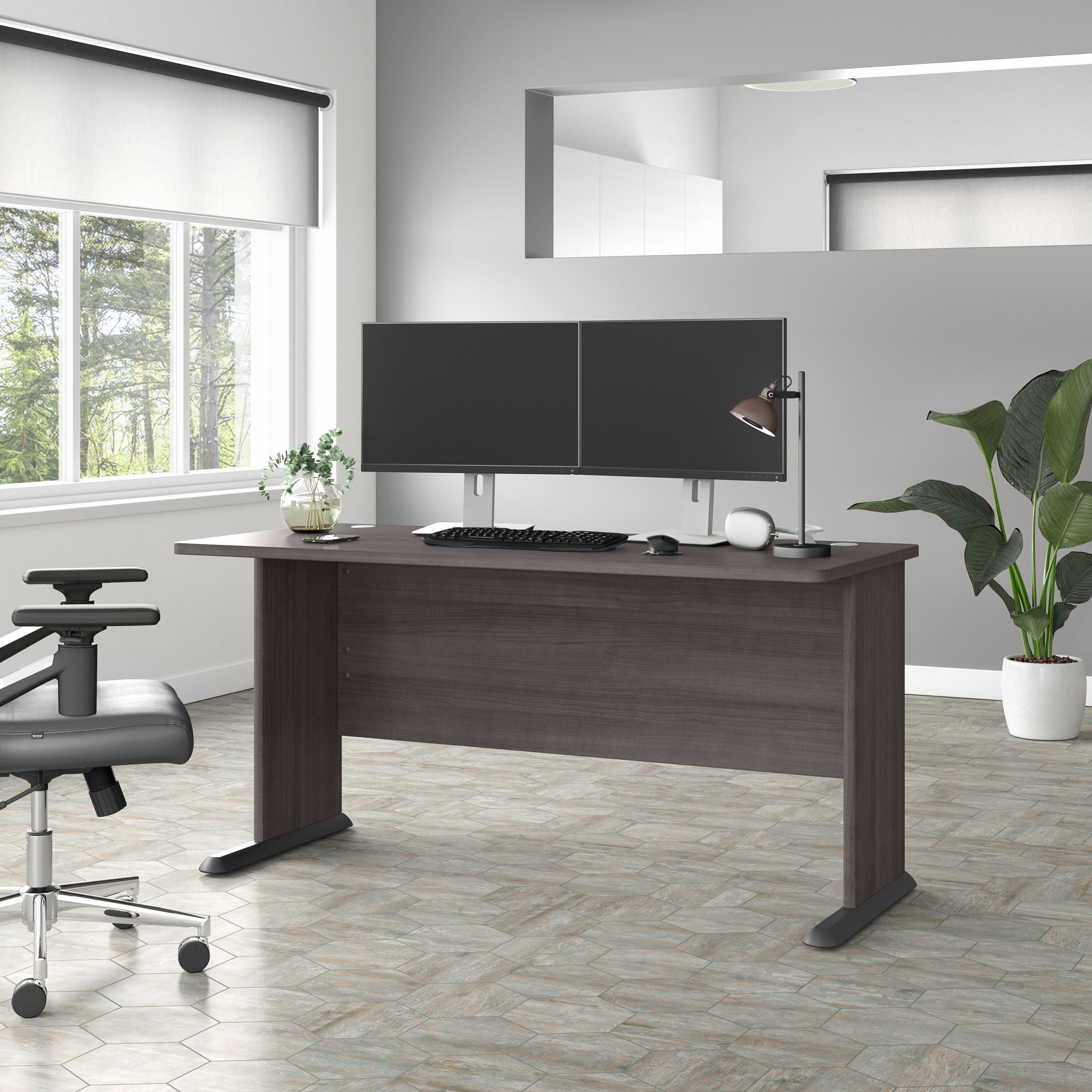 Shop Bush Business Furniture Studio A 60W Computer Desk 01 SDD160SG #color_storm gray