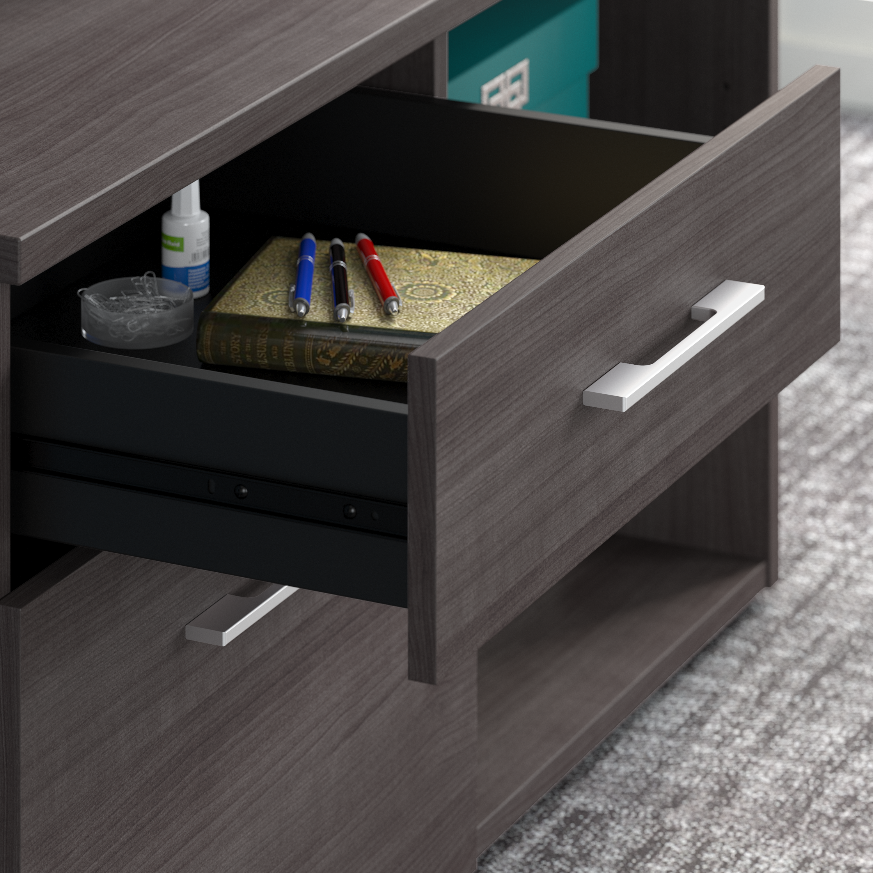 Shop Bush Business Furniture Office 500 16W 3 Drawer File Cabinet - Assembled 03 OFF116SGSU #color_storm gray