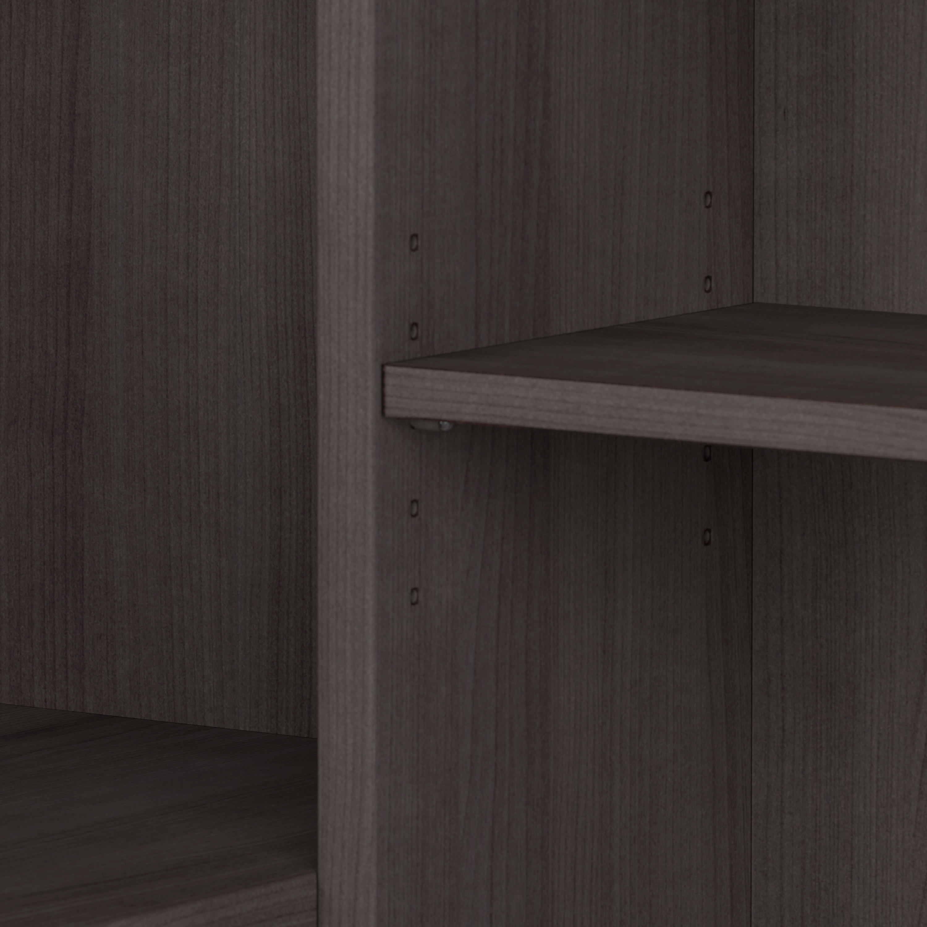 Shop Bush Business Furniture Studio C 72W Reception Desk with Shelves 05 SCD572SGK-Z1 #color_storm gray
