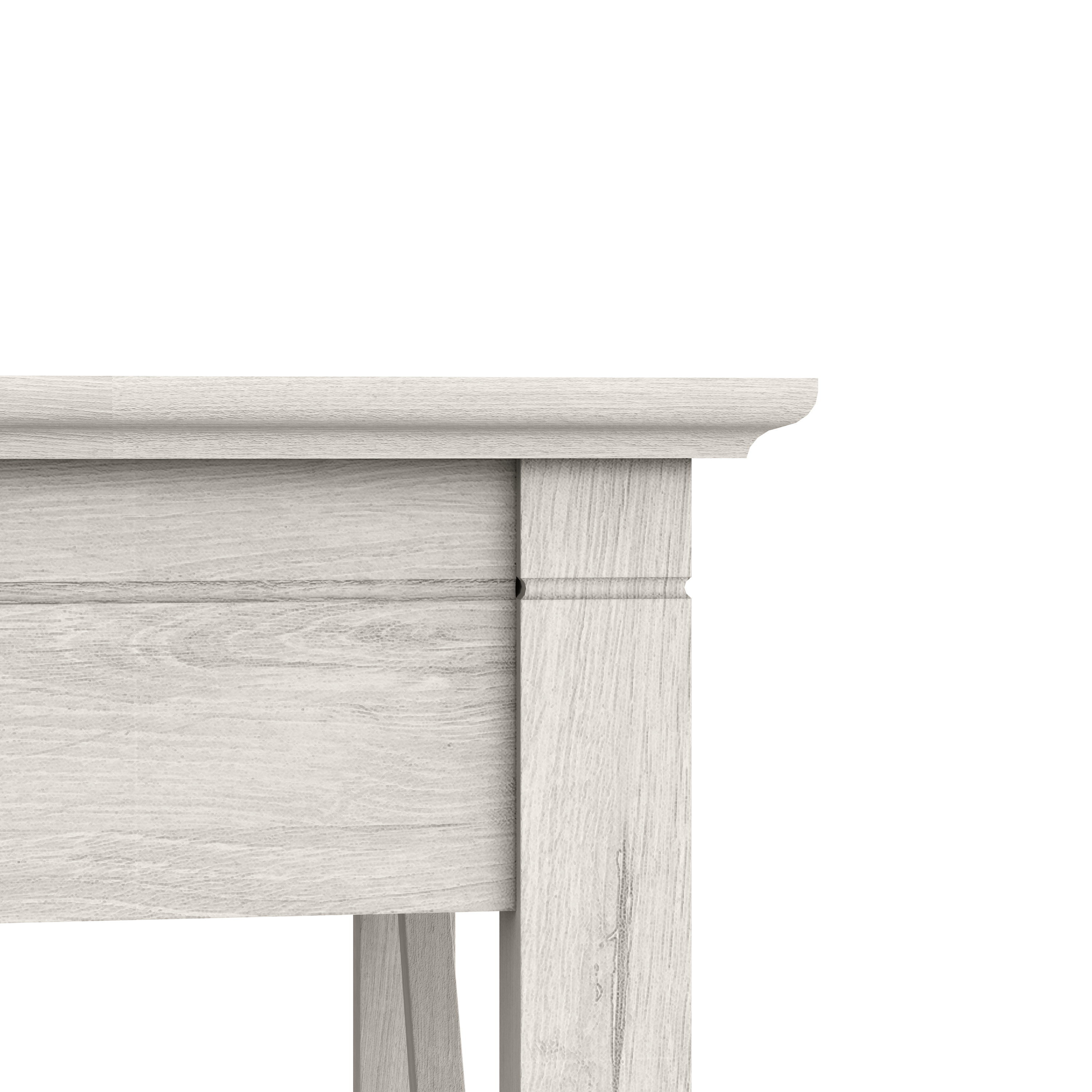 Shop Bush Furniture Key West 60W L Shaped Desk with Mid Back Tufted Office Chair 03 KWS045LW #color_linen white oak