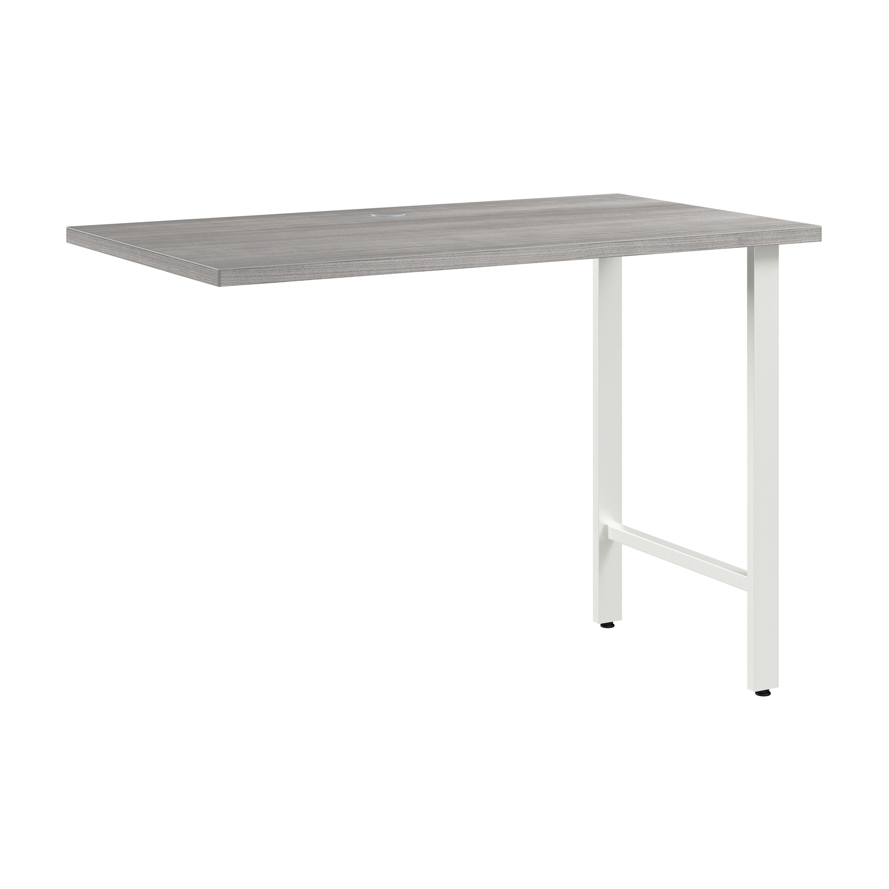 Shop Bush Business Furniture Hustle 42W x 24D Desk Return with Metal Legs 02 HUR142PG #color_platinum gray