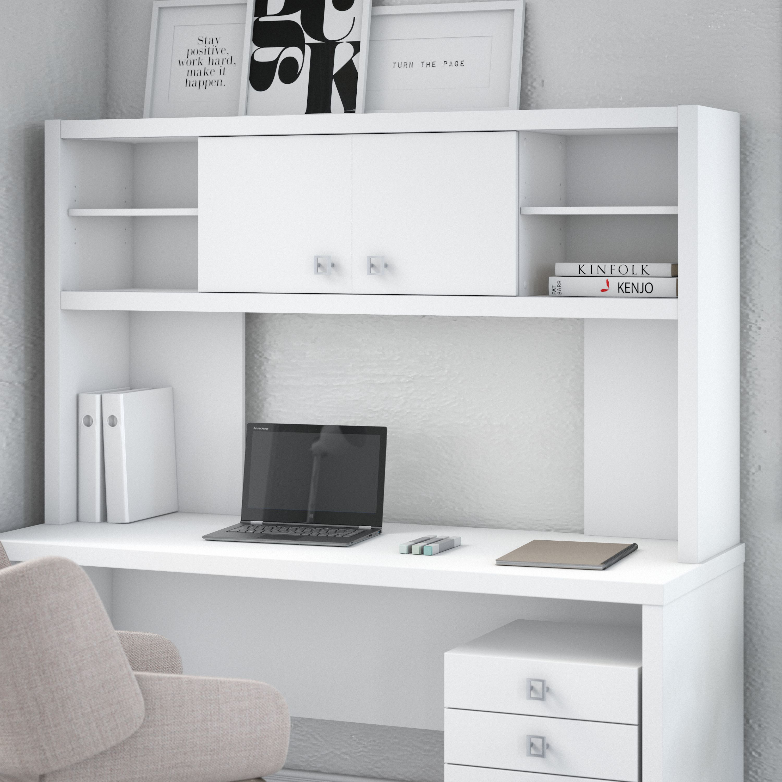 Shop Bush Business Furniture Echo 60W Hutch 01 KI60103-03 #color_pure white