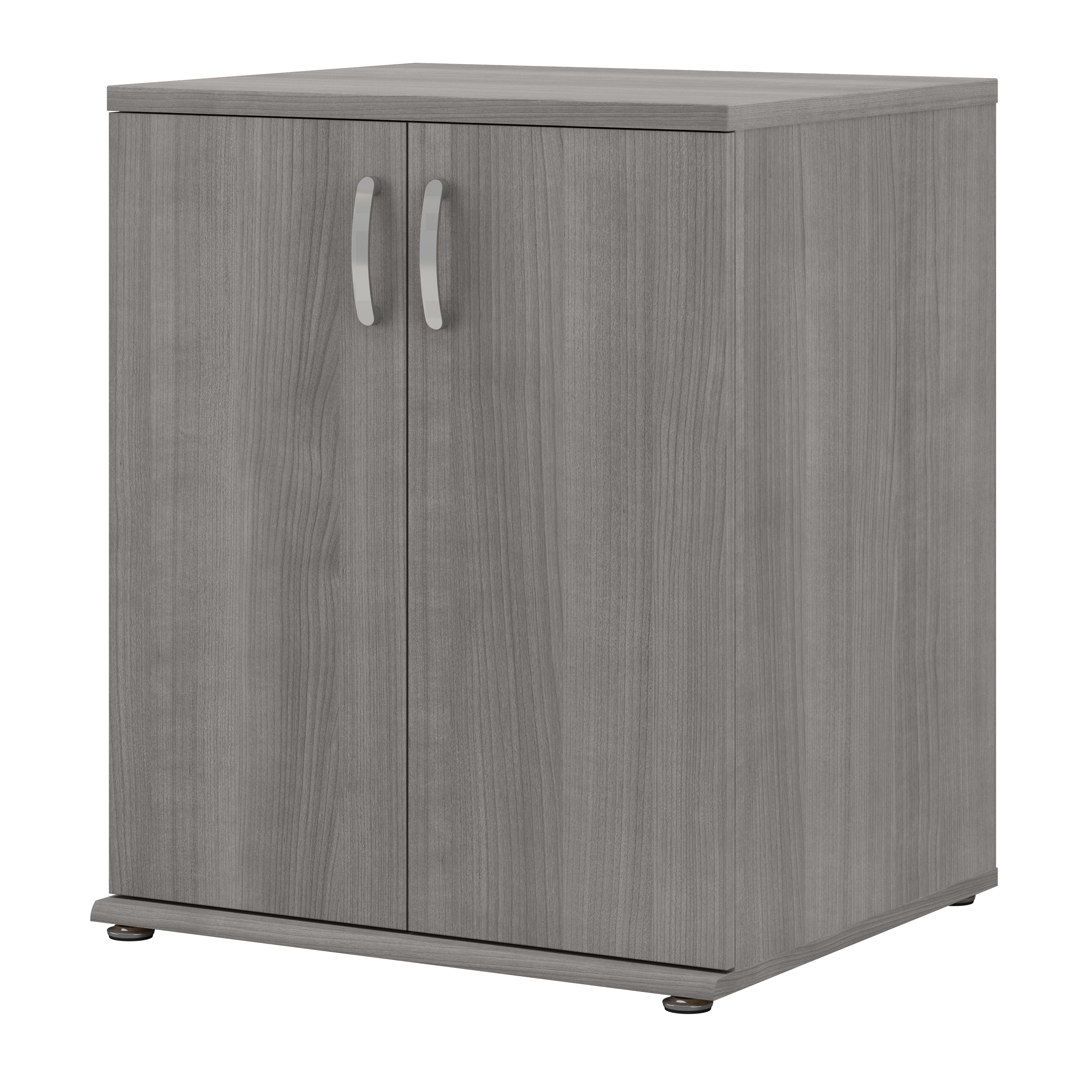 Shop Bush Business Furniture Universal Floor Storage Cabinet with Doors and Shelves 02 UNS128PG #color_platinum gray