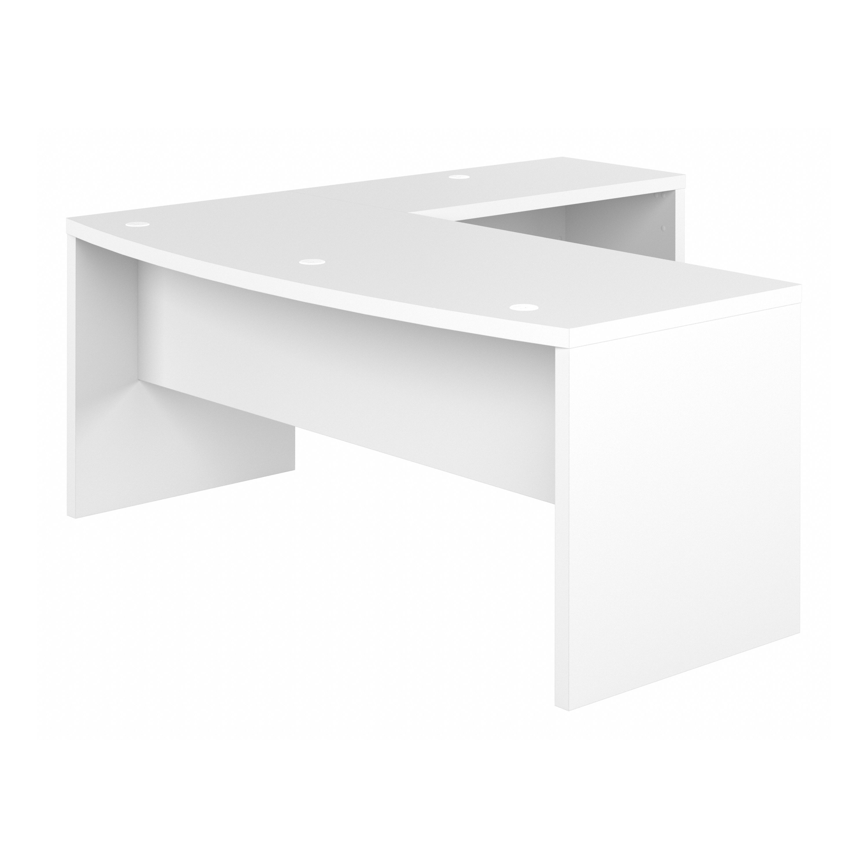 Shop Bush Business Furniture Echo 72W Bow Front L Shaped Desk 02 ECH053PW #color_pure white