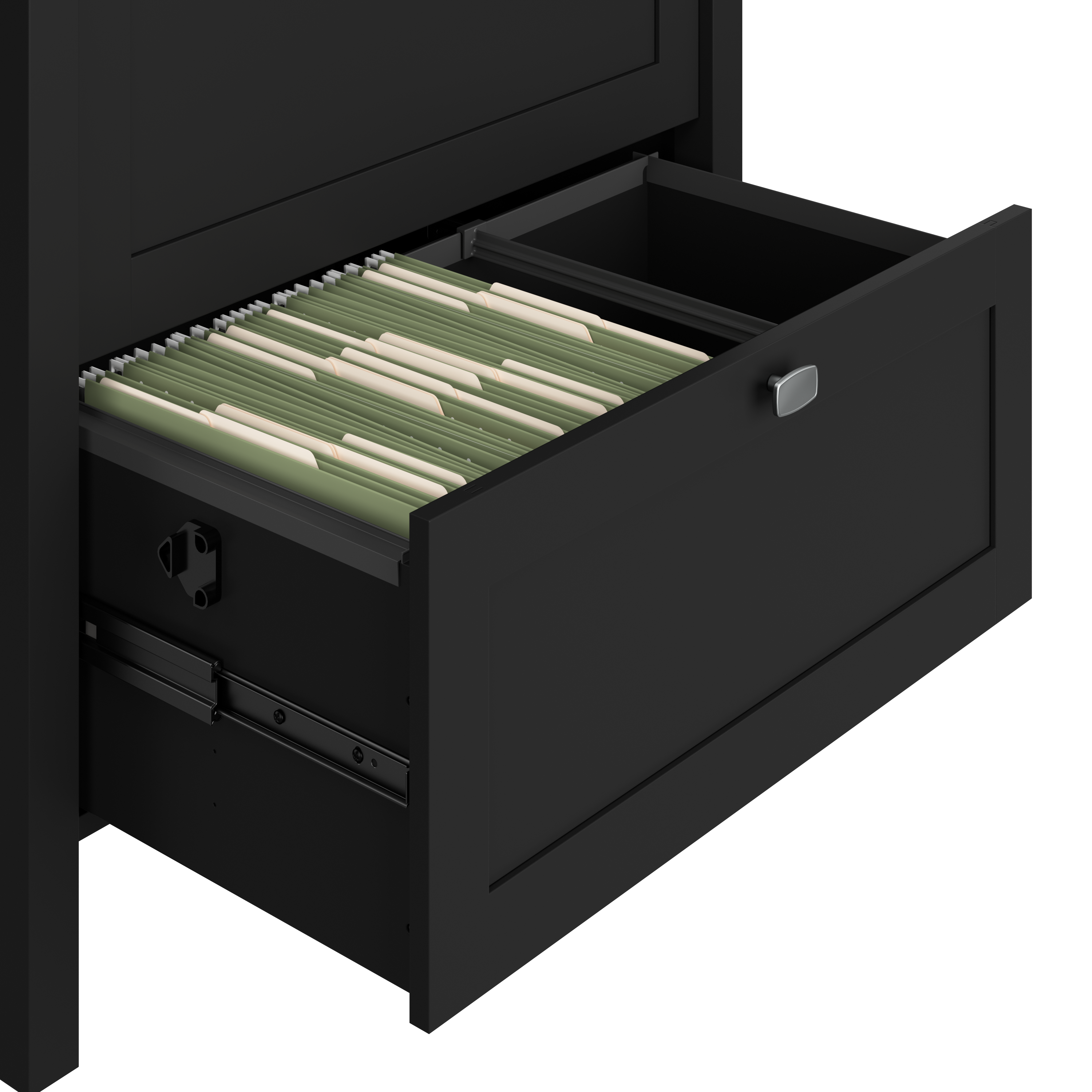 Shop Bush Furniture Broadview 2 Drawer Lateral File Cabinet 03 BDF131CBL-03 #color_classic black