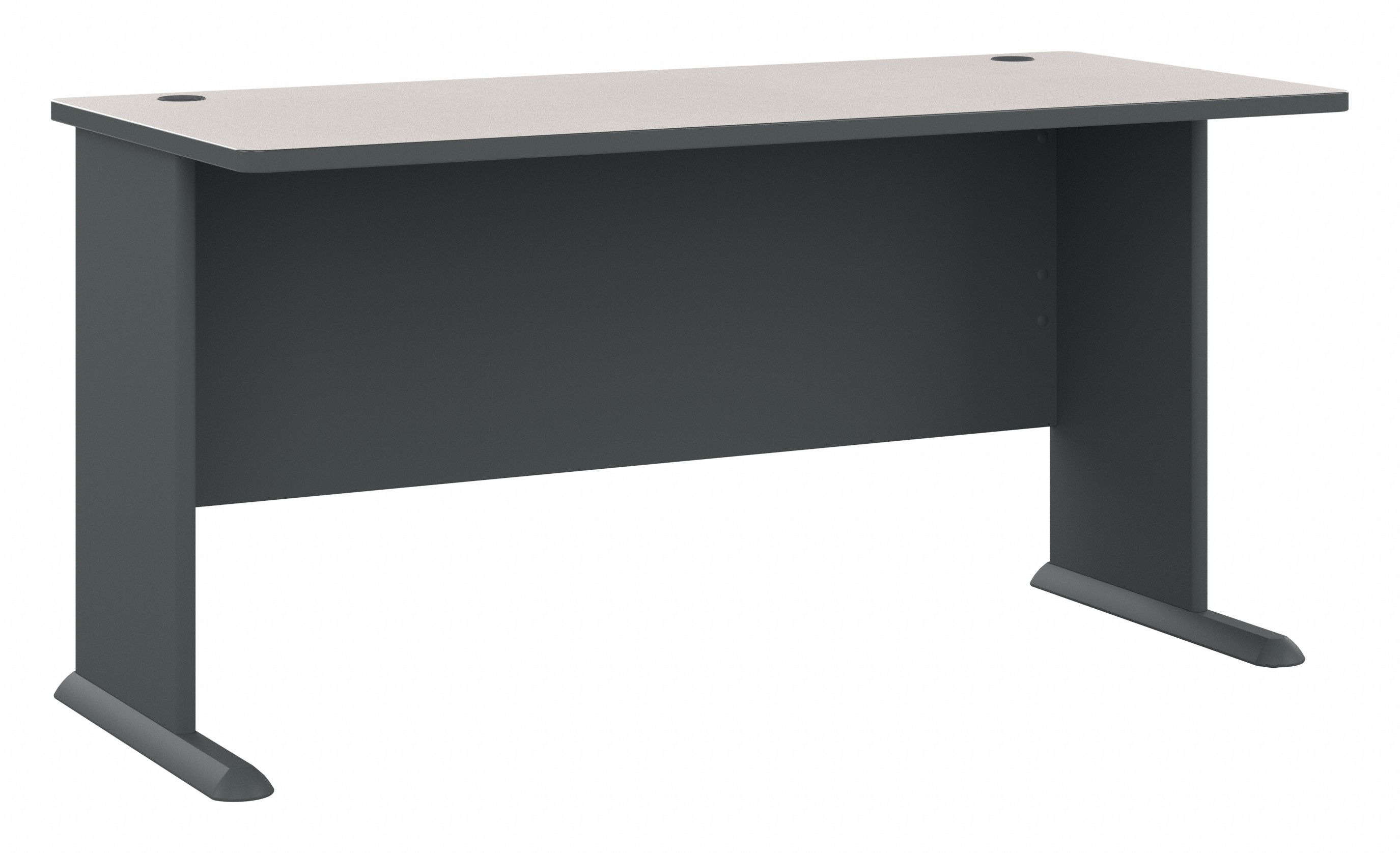 Shop Bush Business Furniture Series A 60W Desk 02 WC8460A #color_slate/white spectrum