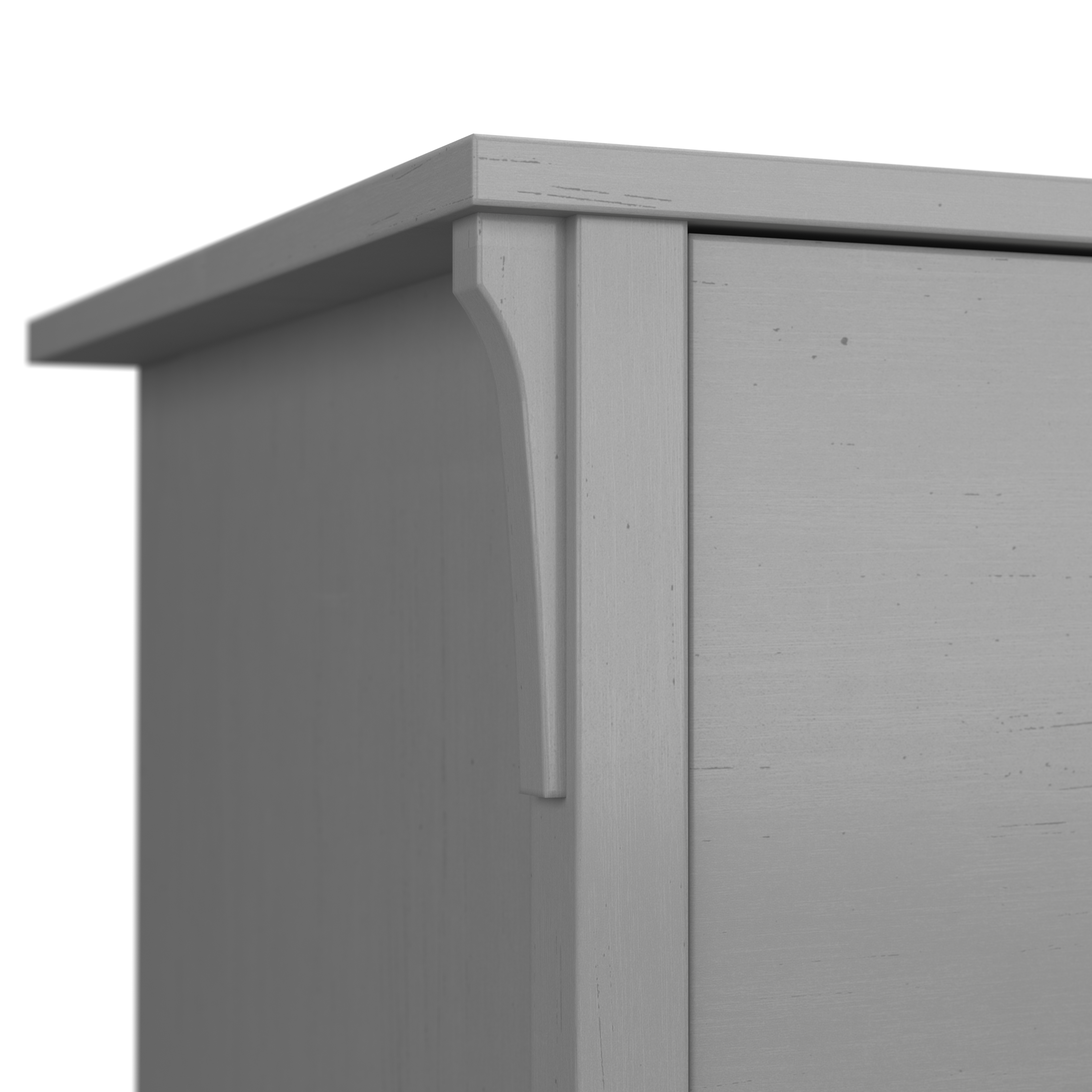 Shop Bush Furniture Salinas 60W L Shaped Desk with Storage 05 SAD160CG-03 #color_cape cod gray