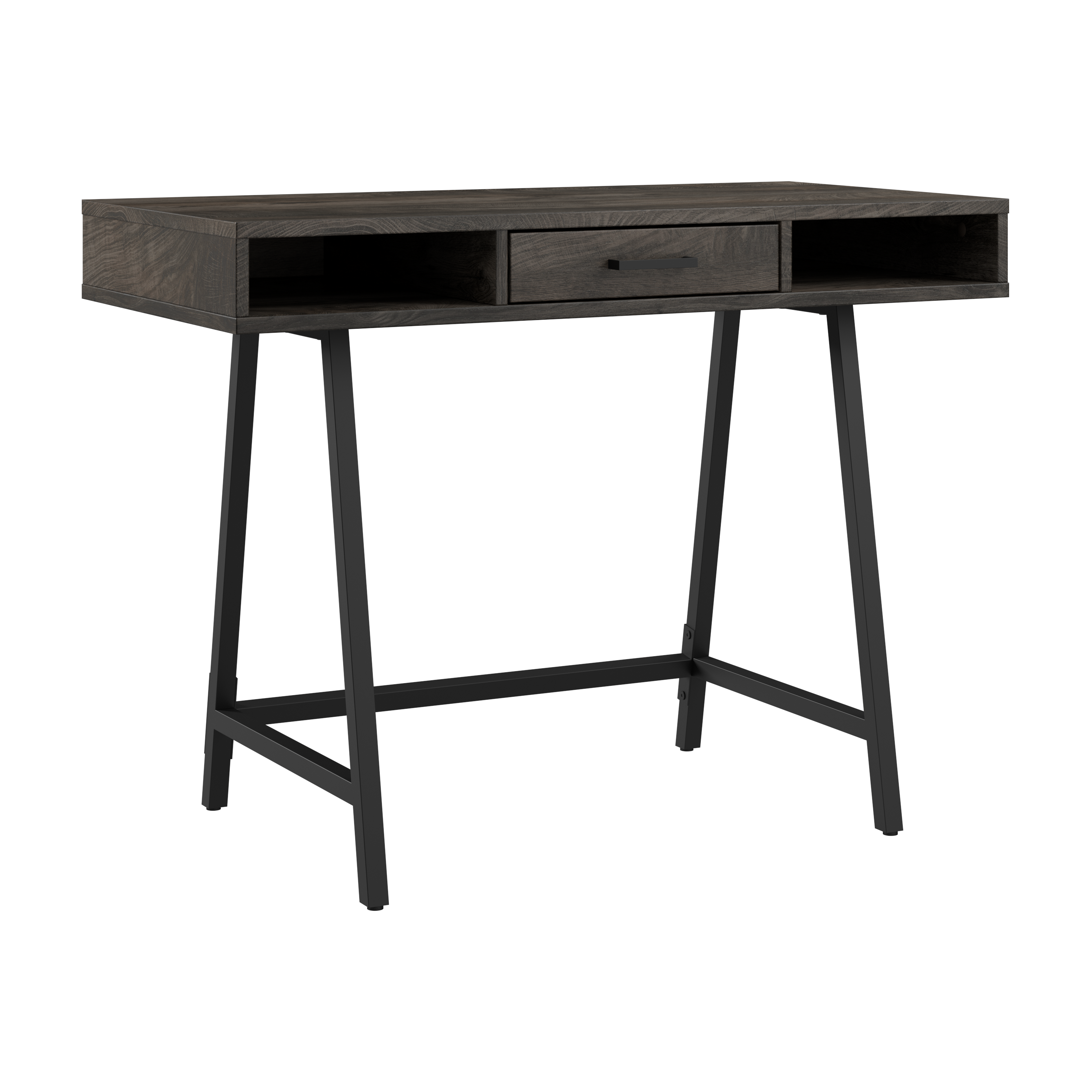 Shop Bush Furniture Steele 40W Writing Desk 02 SED140GH-03 #color_dark gray hickory