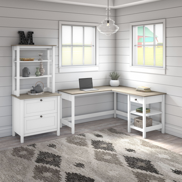 5621 °C-ute 生写真 7枚セット 60W L Shaped Computer Desk with Lateral File Cabinet and