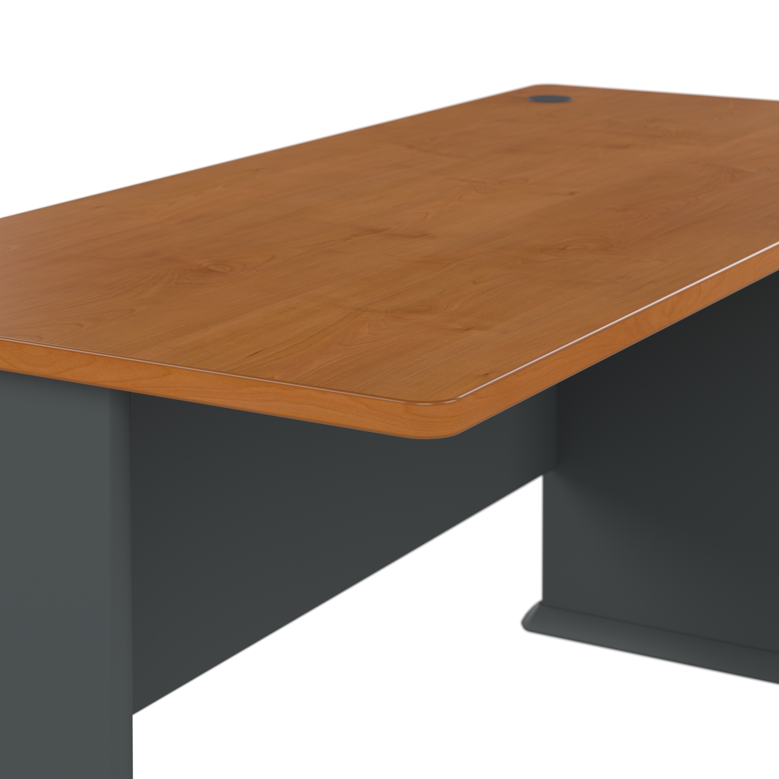 Shop Bush Business Furniture Series A 60W Desk 04 WC57460 #color_natural cherry/slate