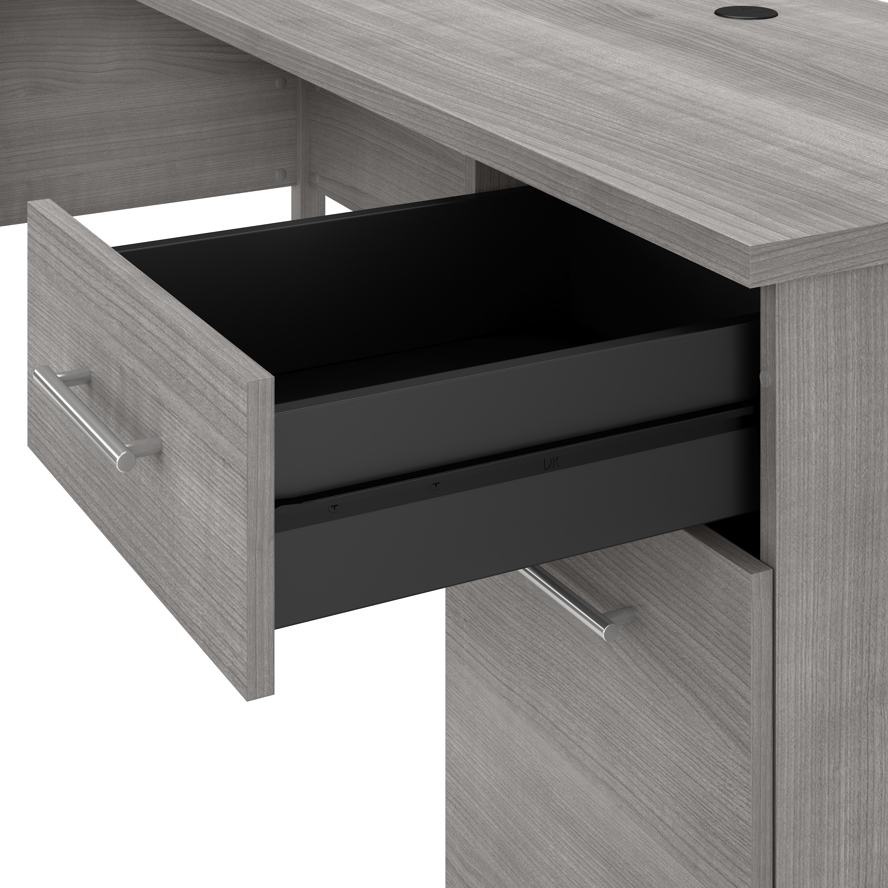 Shop Bush Furniture Somerset 72W 3 Position Sit to Stand L Shaped Desk 03 SET014PG #color_platinum gray