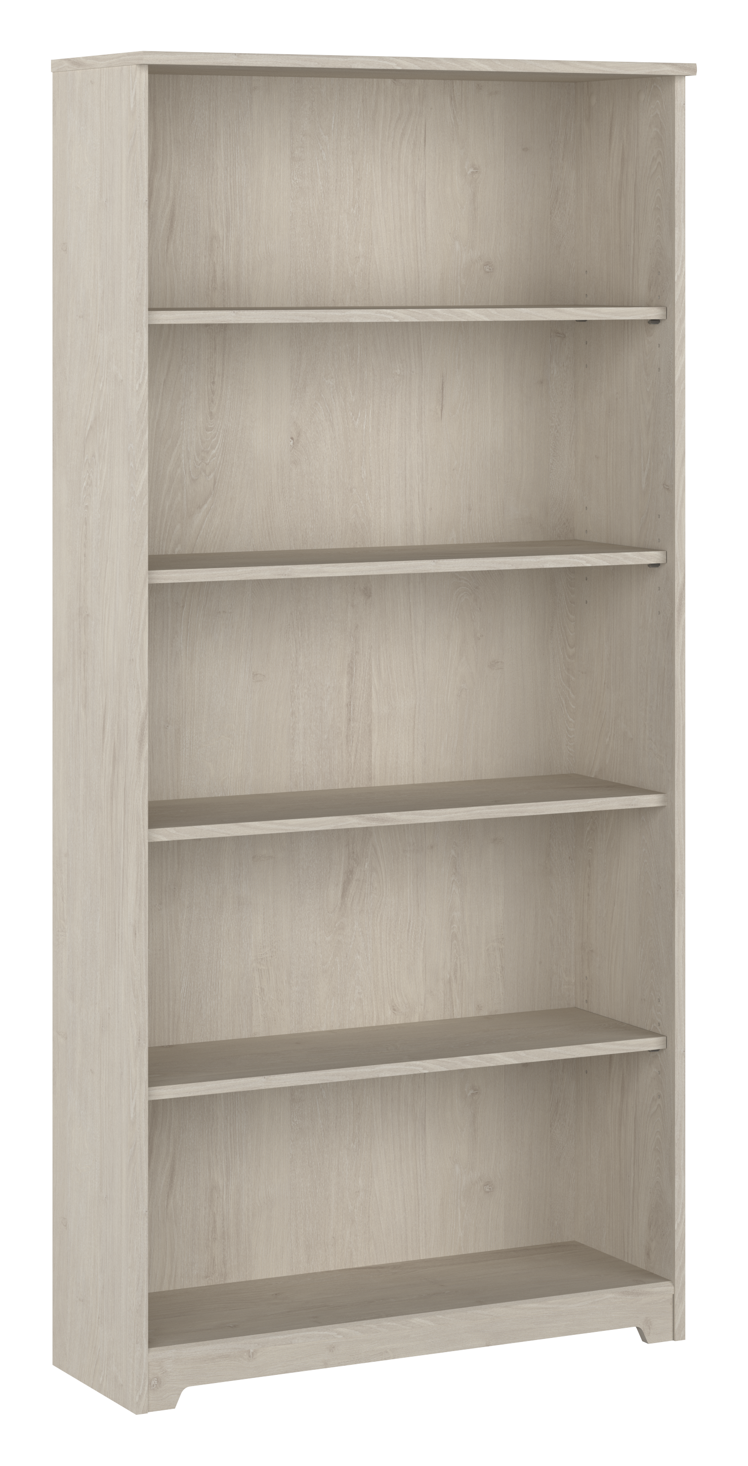 Shop Bush Furniture Cabot Tall 5 Shelf Bookcase 02 WC31166 #color_linen white oak