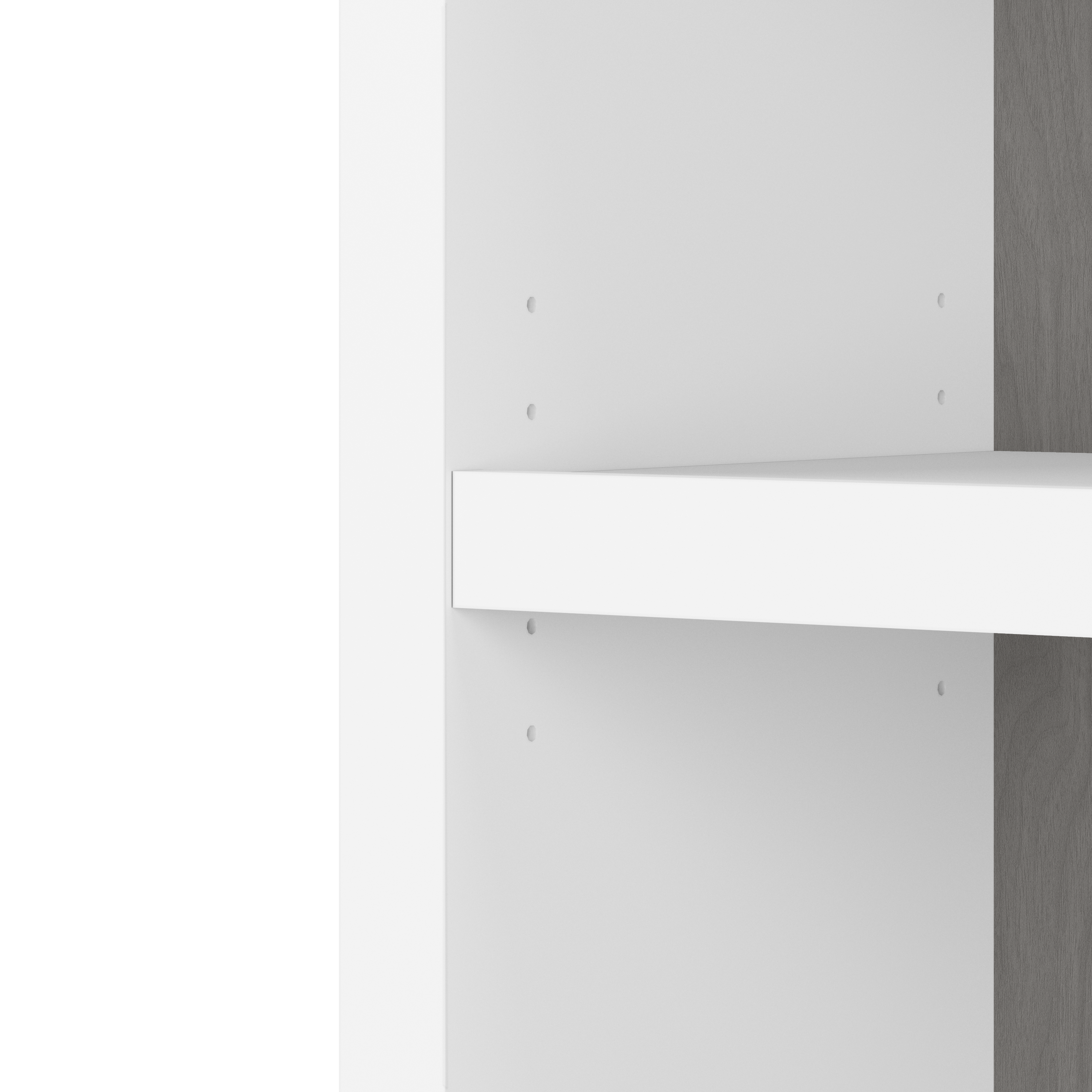 Shop Bush Business Furniture Echo 5 Shelf Bookcase 04 KI60504-03 #color_pure white/modern gray