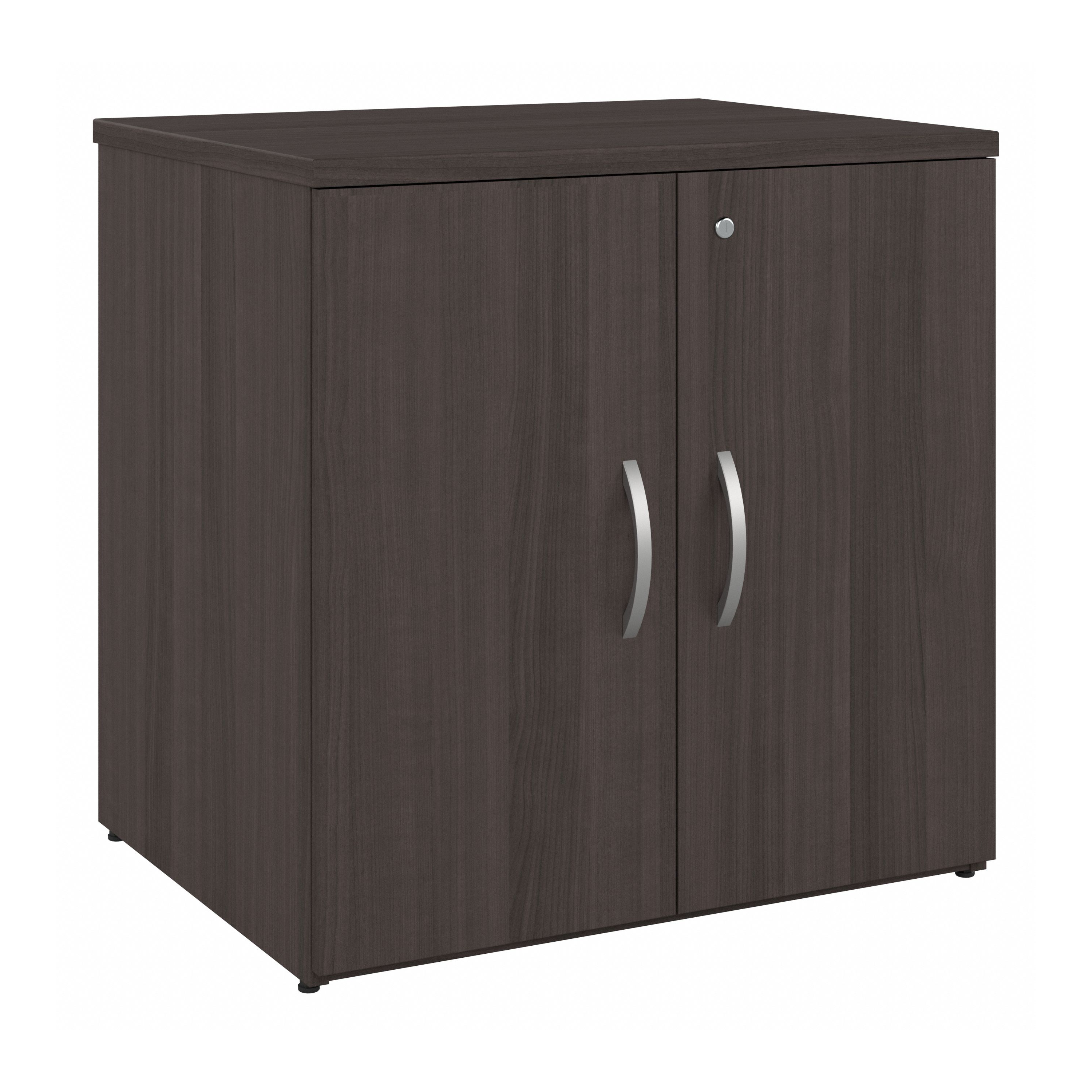 Shop Bush Business Furniture Studio C Office Storage Cabinet with Doors 02 SCS130SG #color_storm gray