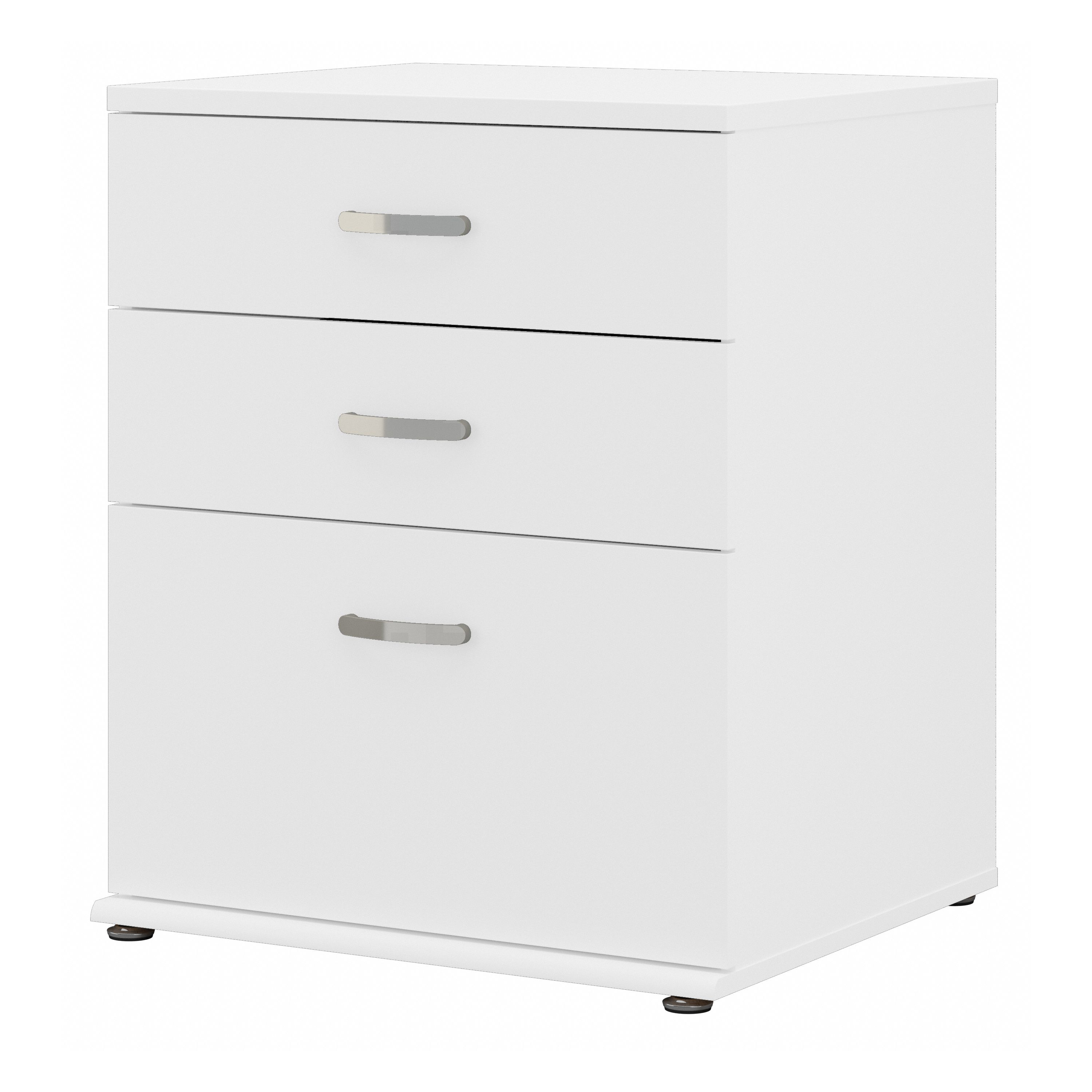 Shop Bush Business Furniture Universal Floor Storage Cabinet with Drawers 02 UNS328WH #color_white