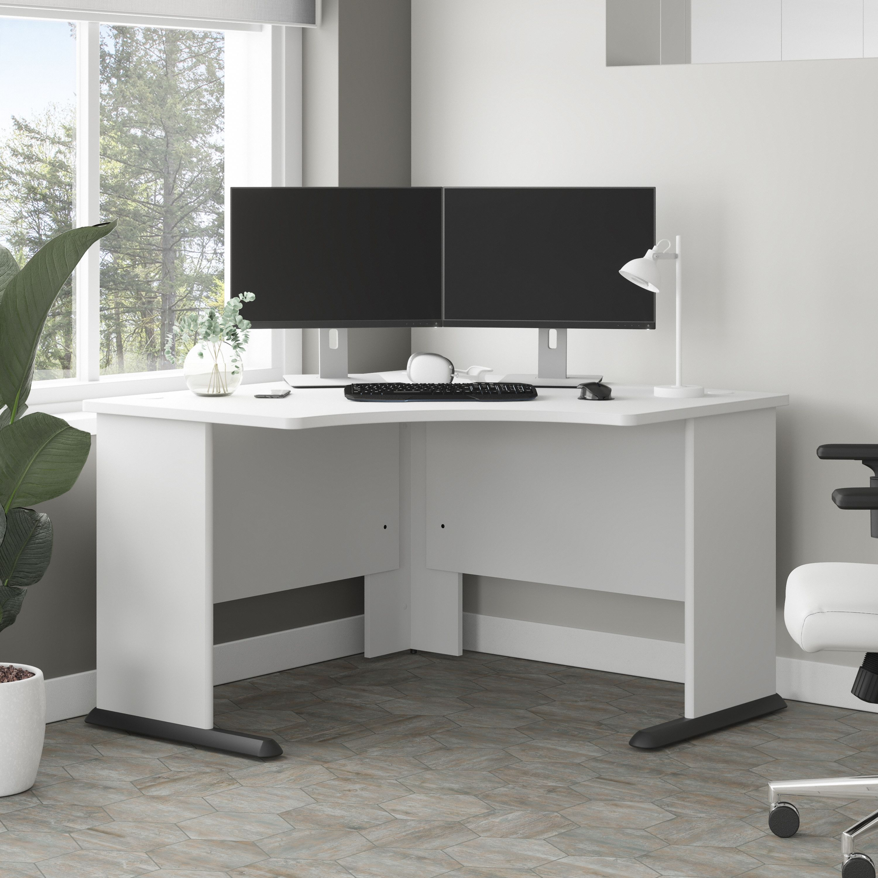 Shop Bush Business Furniture Studio A 48W Corner Computer Desk 01 SDD148WH #color_white