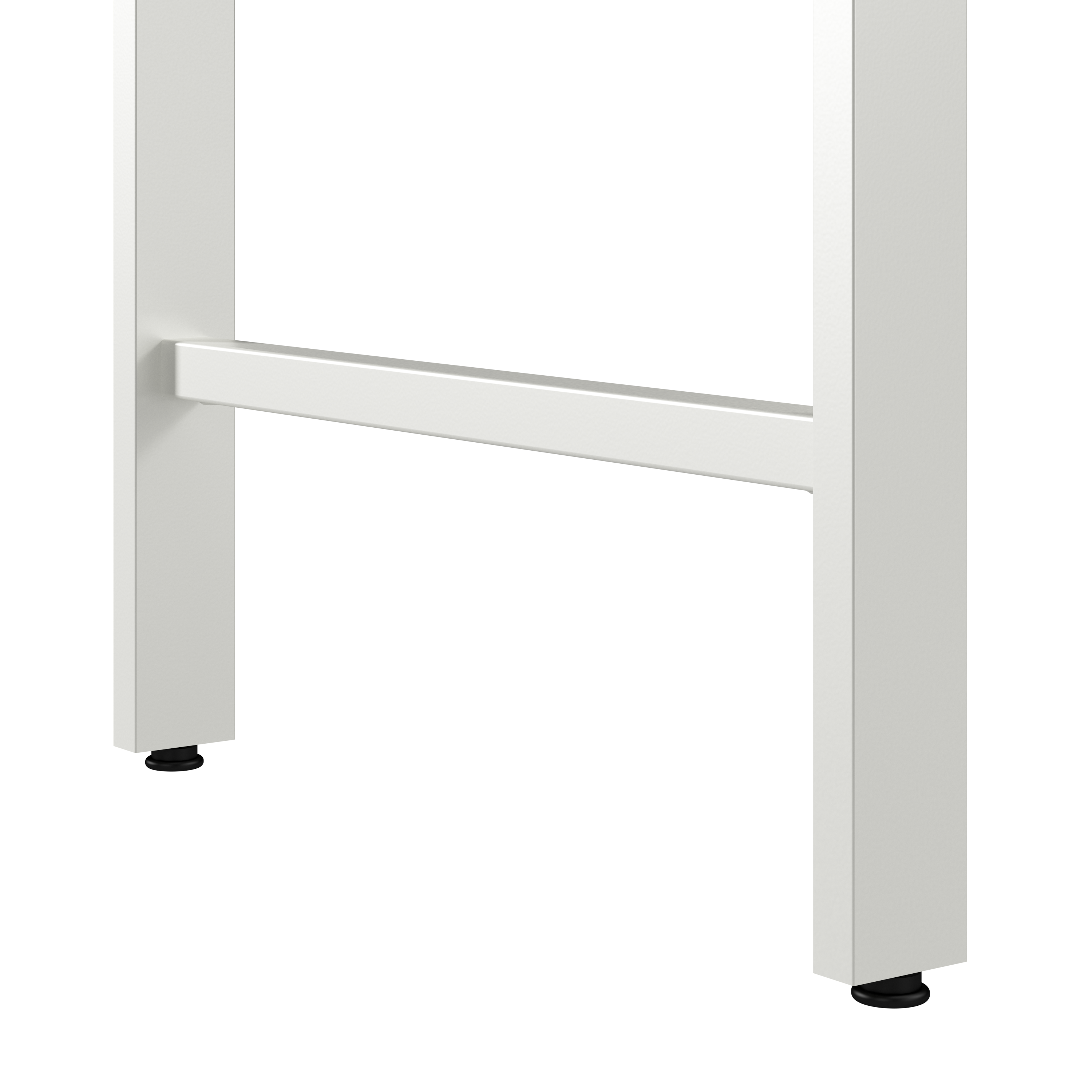 Shop Bush Business Furniture Hustle 42W x 24D Desk Return with Metal Legs 05 HUR142PG #color_platinum gray