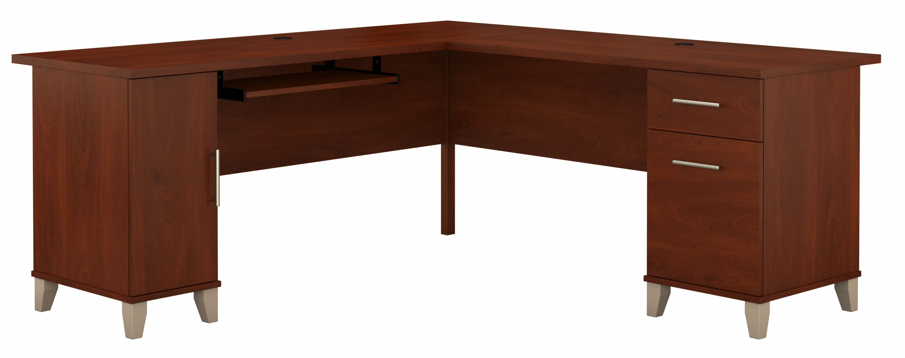 Shop Bush Furniture Somerset 72W L Shaped Desk with Storage 02 WC81710K #color_hansen cherry