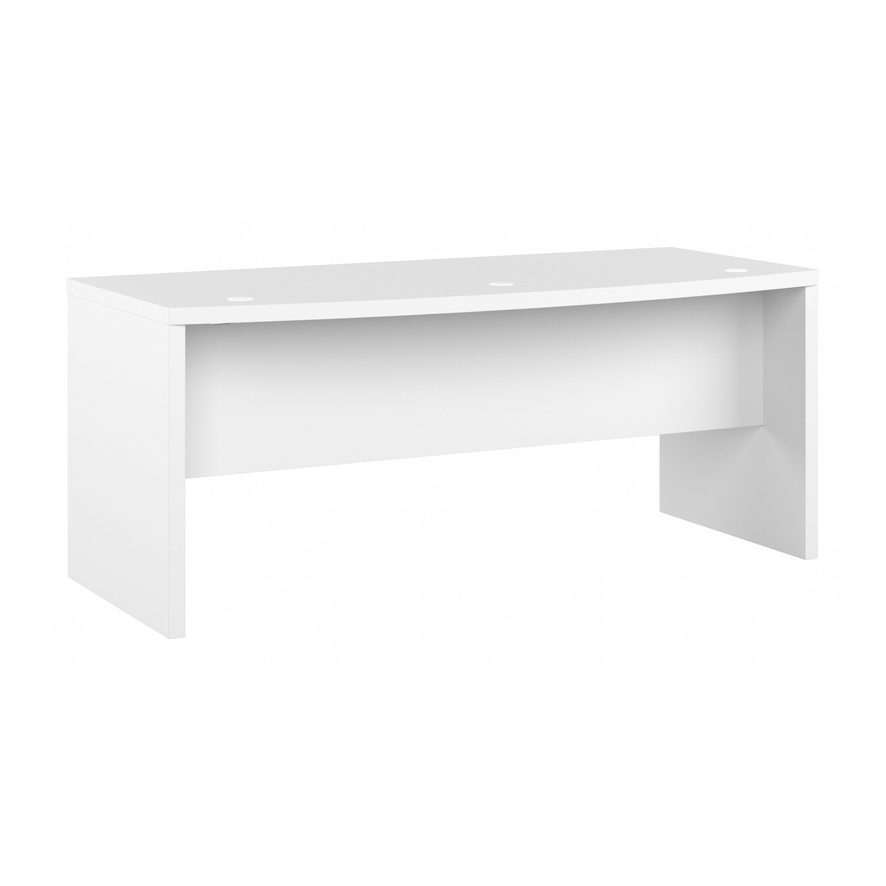Shop Bush Business Furniture Echo 72W Bow Front Desk 02 KI60109-03 #color_pure white