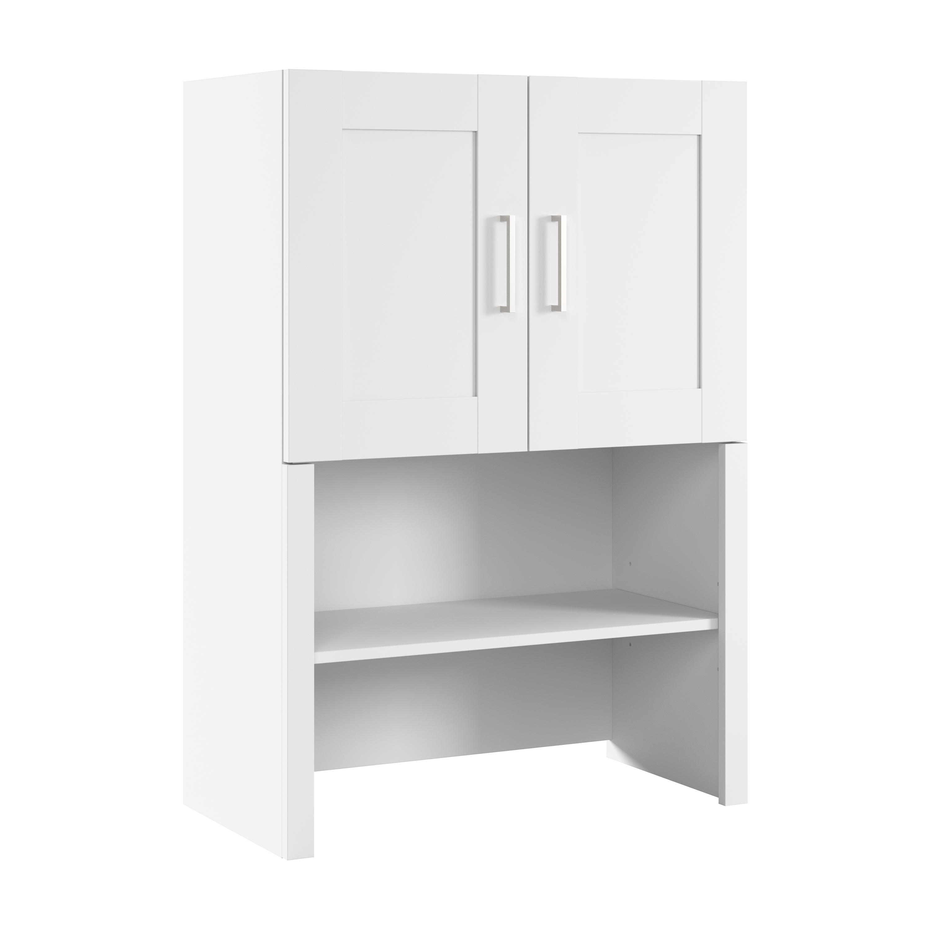 Shop Bush Business Furniture Hampton Heights 30W Bookcase Hutch 02 HHH130WH #color_white