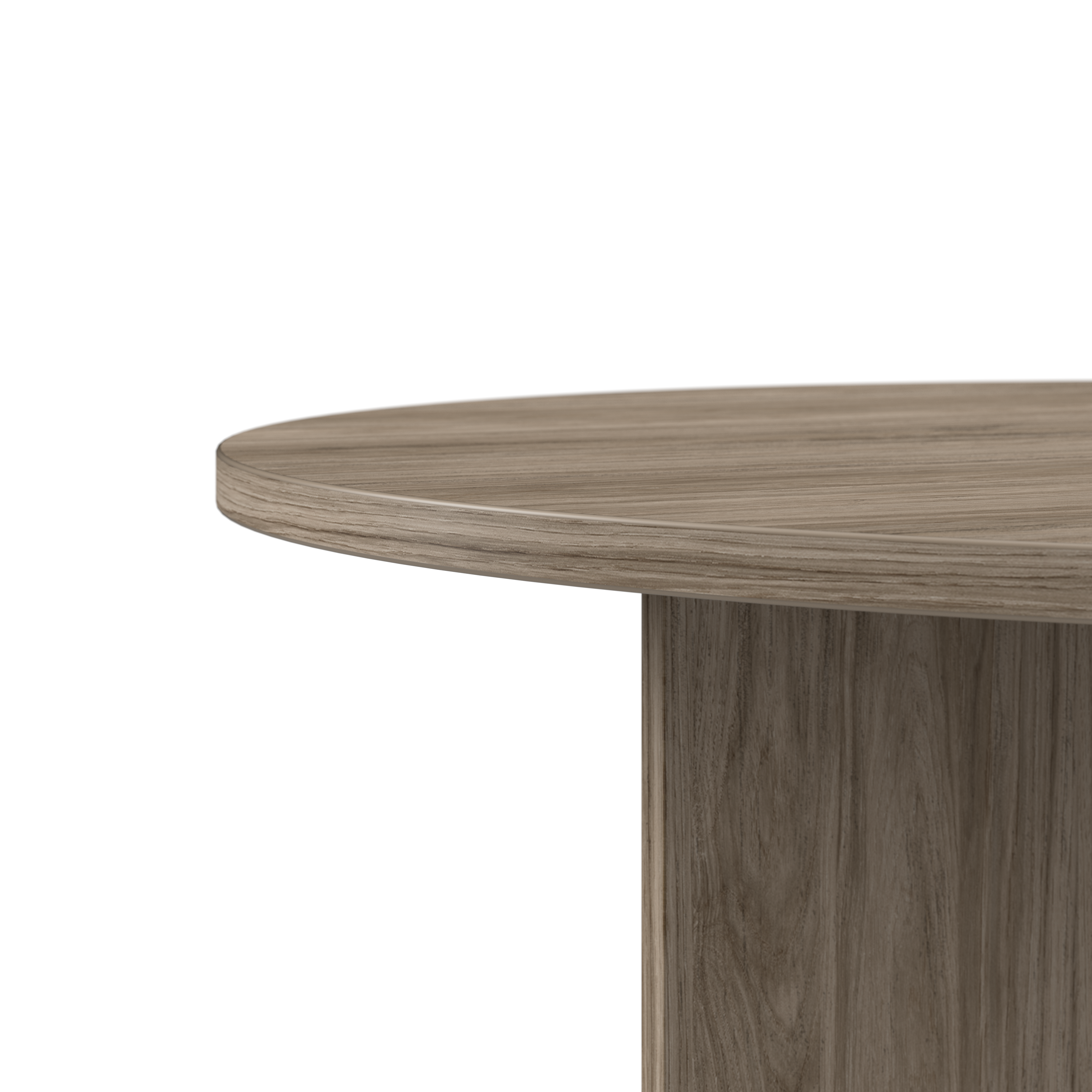Shop Bush Business Furniture 42W Round Conference Table with Wood Base 03 99TB42RMH #color_modern hickory