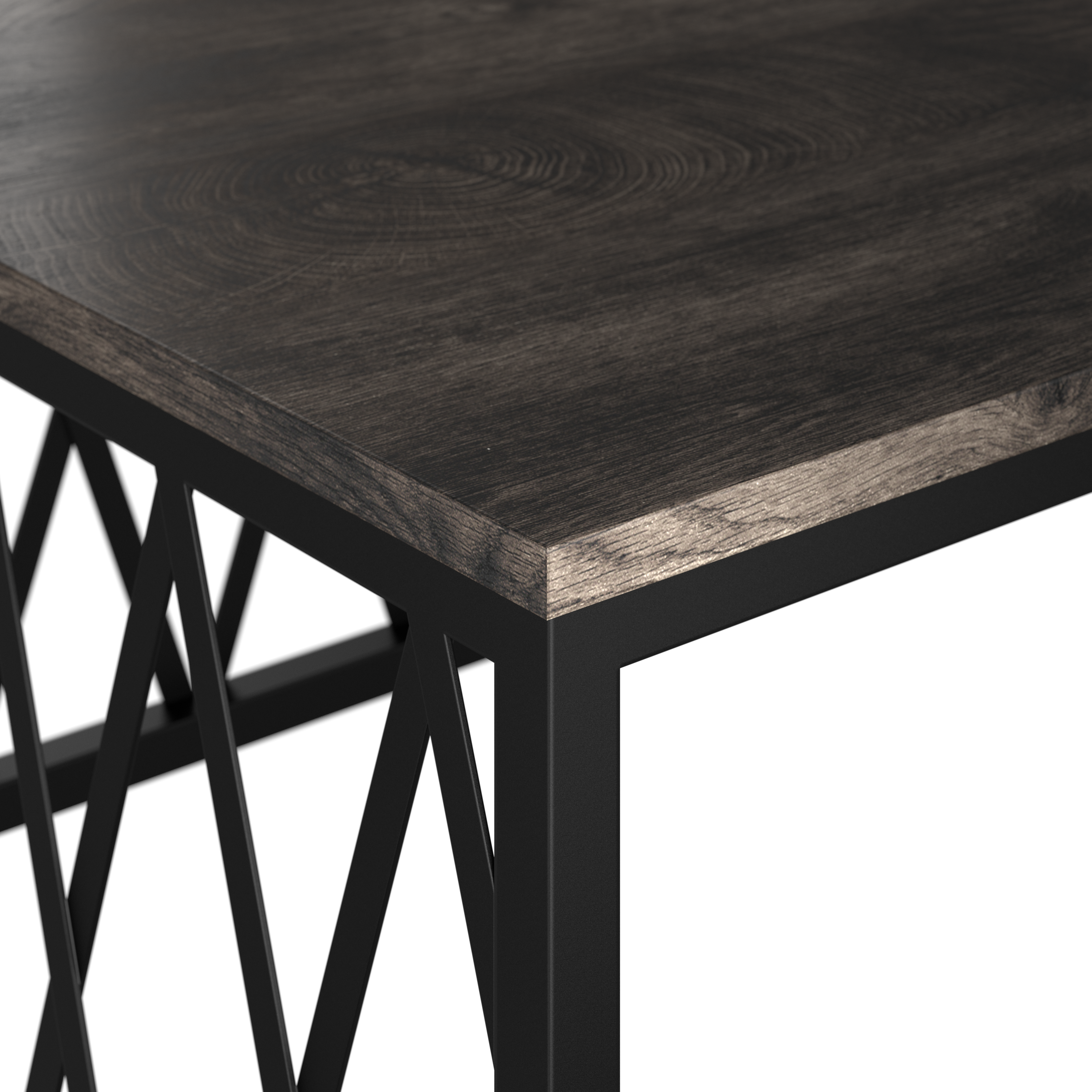 Shop Bush Furniture City Park 60W Industrial Writing Desk 04 CPD160GH-03 #color_dark gray hickory