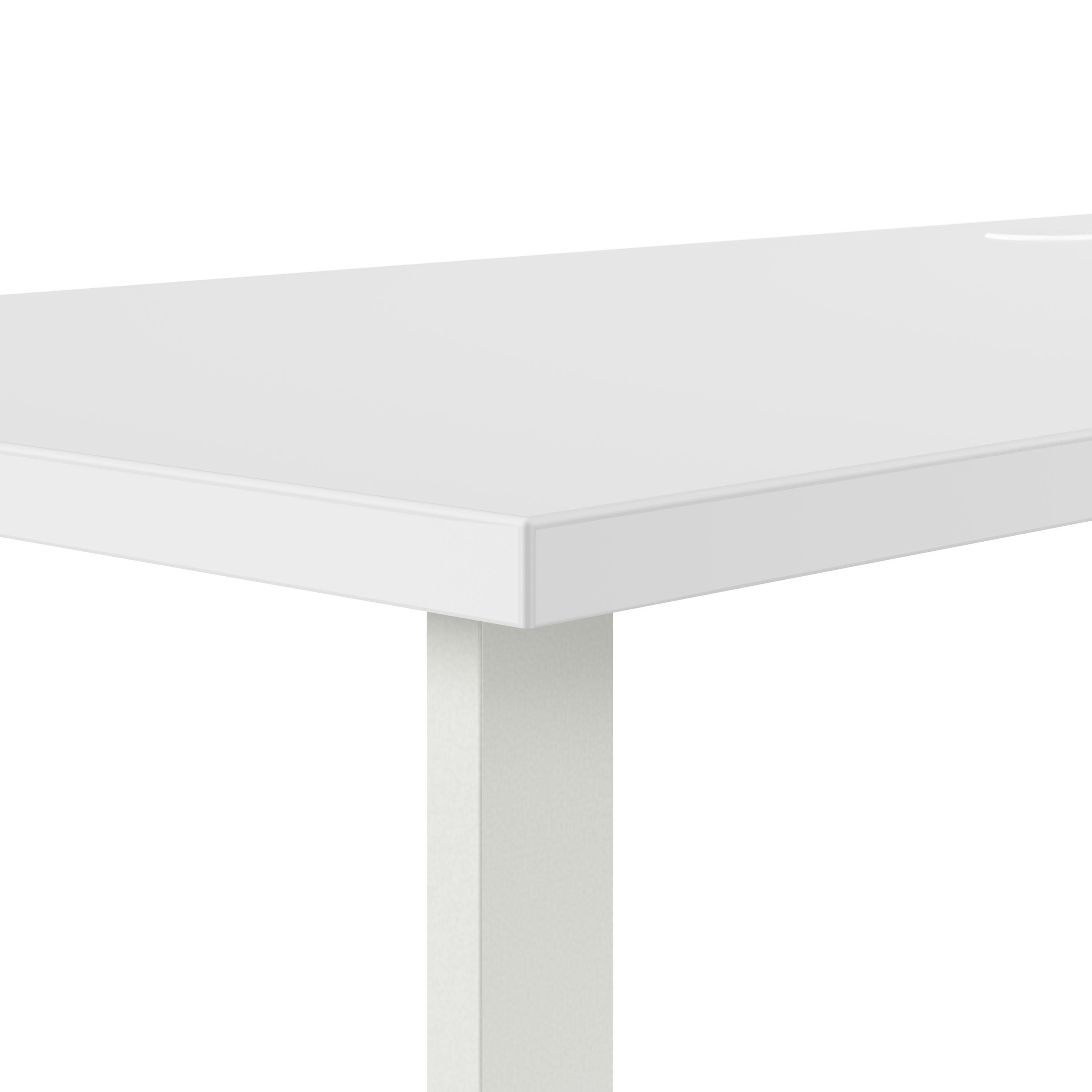 Shop Bush Business Furniture Hustle 72W x 30D L Shaped Computer Desk with Metal Legs 04 HUS001WH #color_white