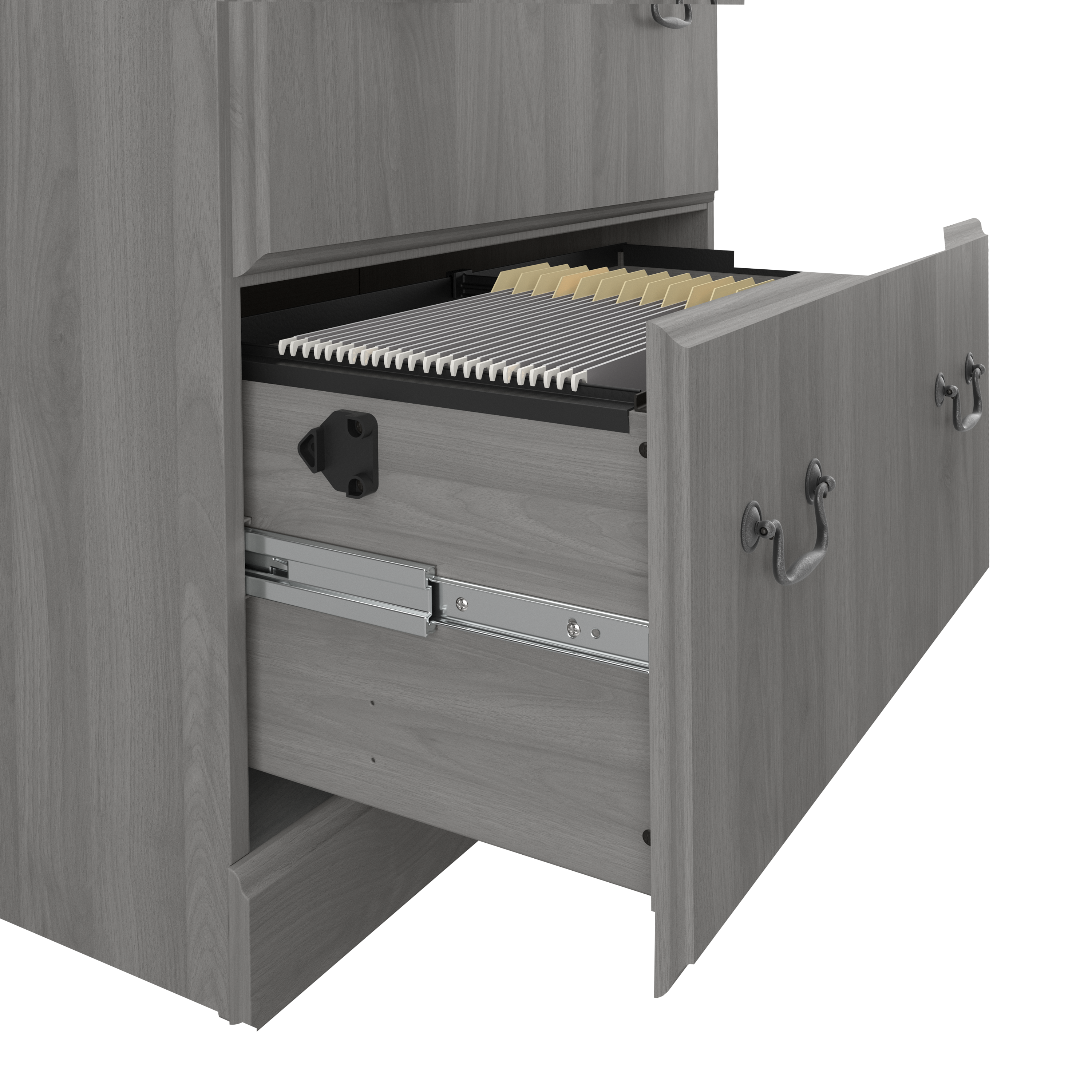Shop Bush Furniture Saratoga 2 Drawer Lateral File Cabinet 04 EX45854-03 #color_modern gray